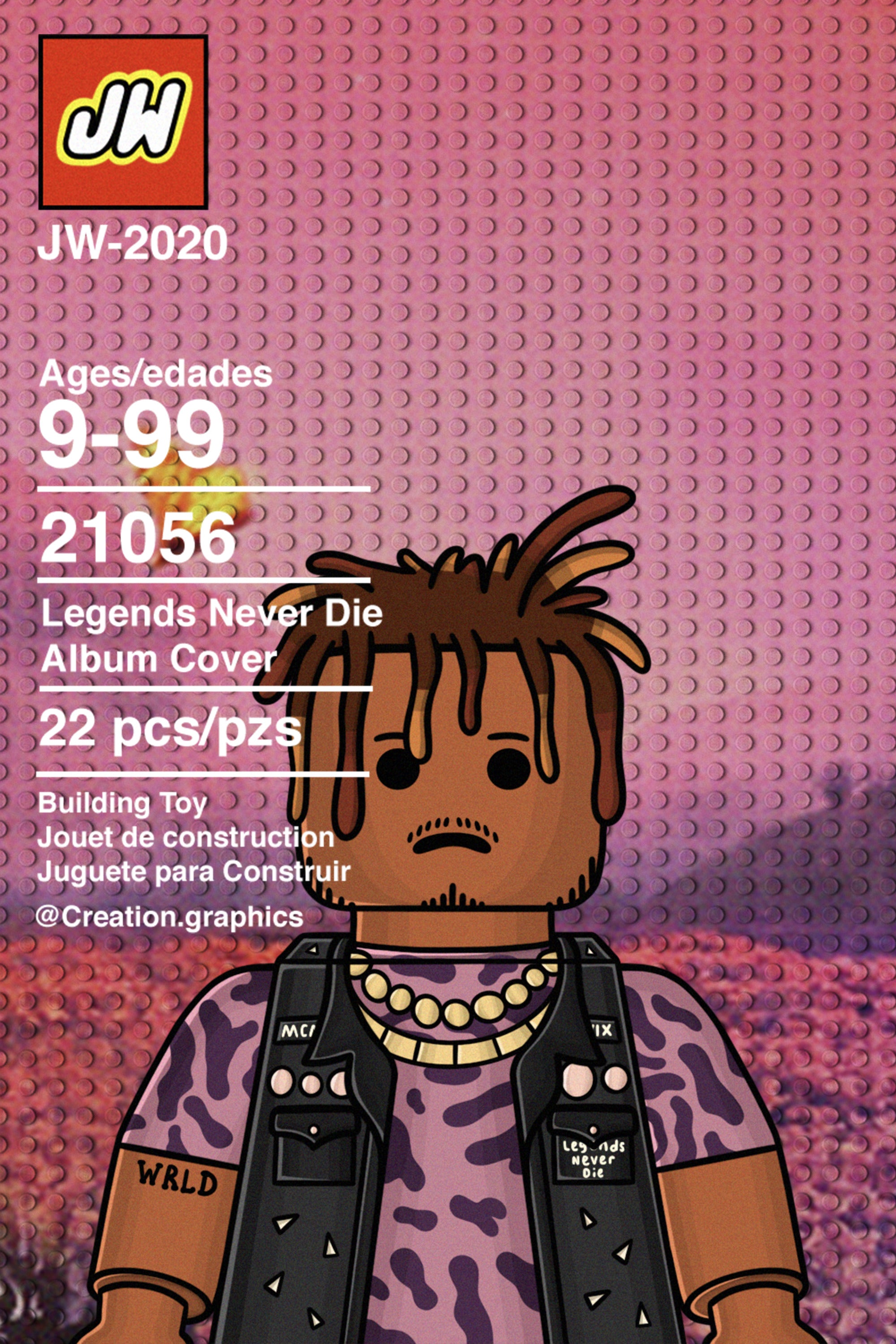 Juice Wrld 'Legends Never Die Lego' Poster – Posters Plug