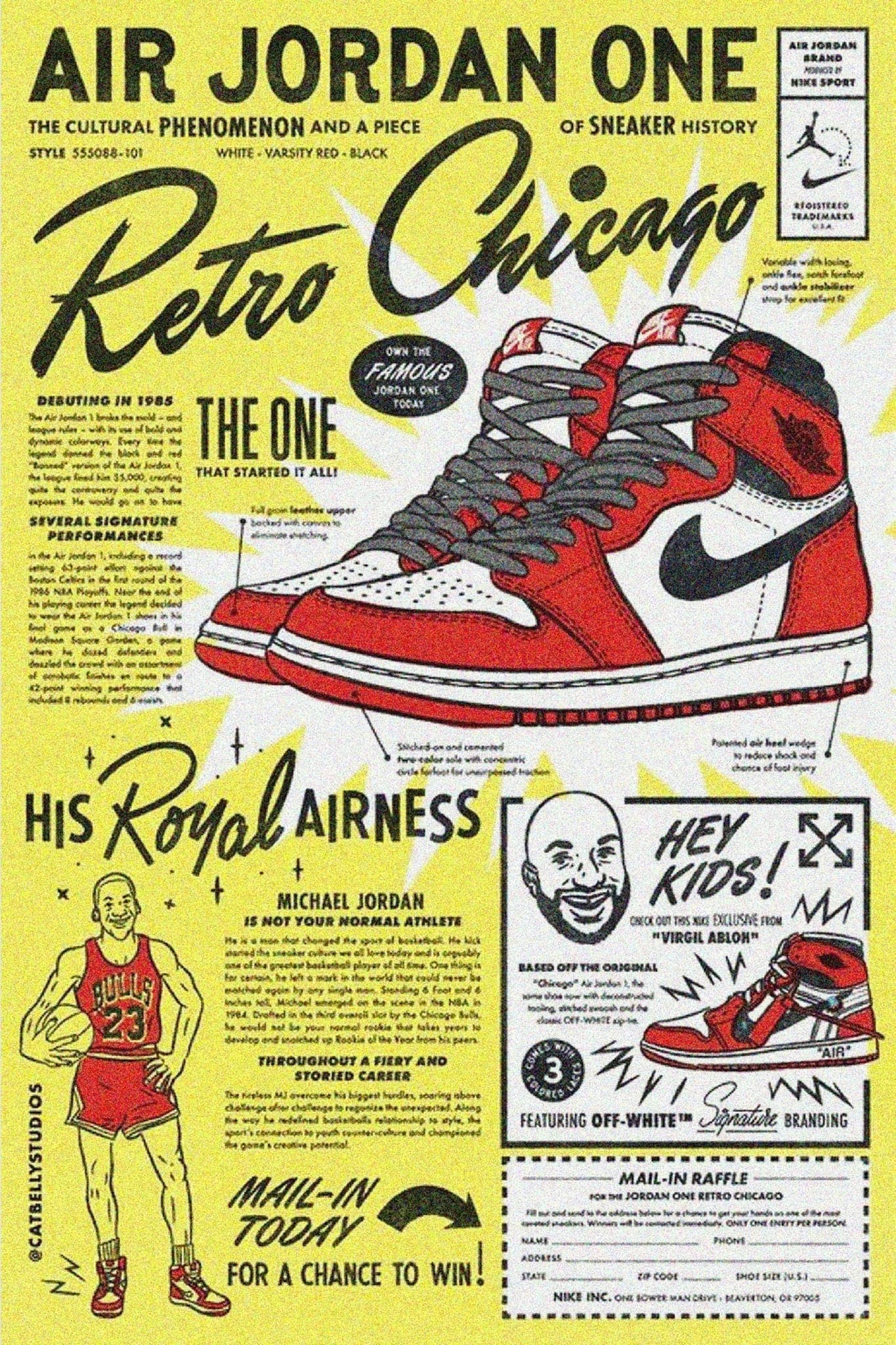 Air Jordans 'Retro 1 Classic' Poster – Posters Plug