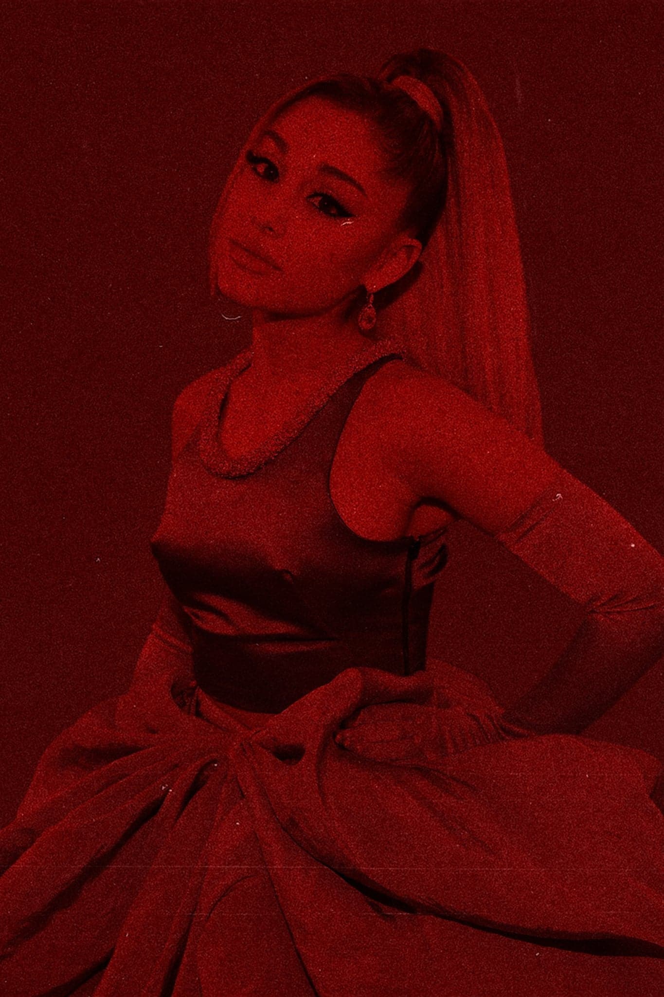 Ariana Grande 'Vintage Red' Poster