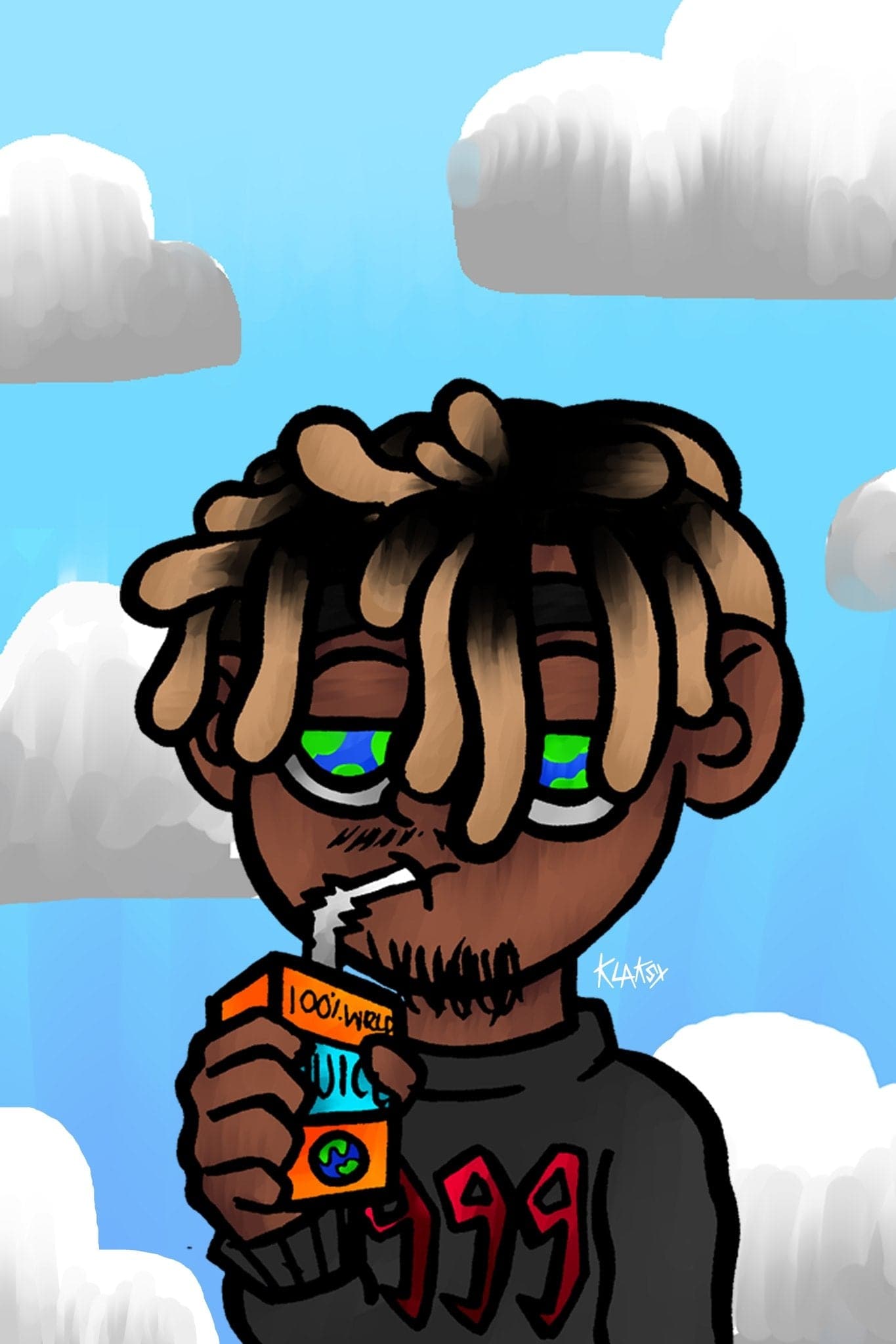 Juice Wrld '100 World' Poster Posters Plug