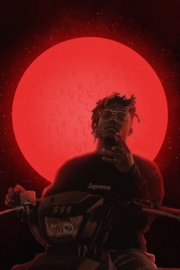 Juice WRLD 'Red Moon Midnight' Poster Posters Plug