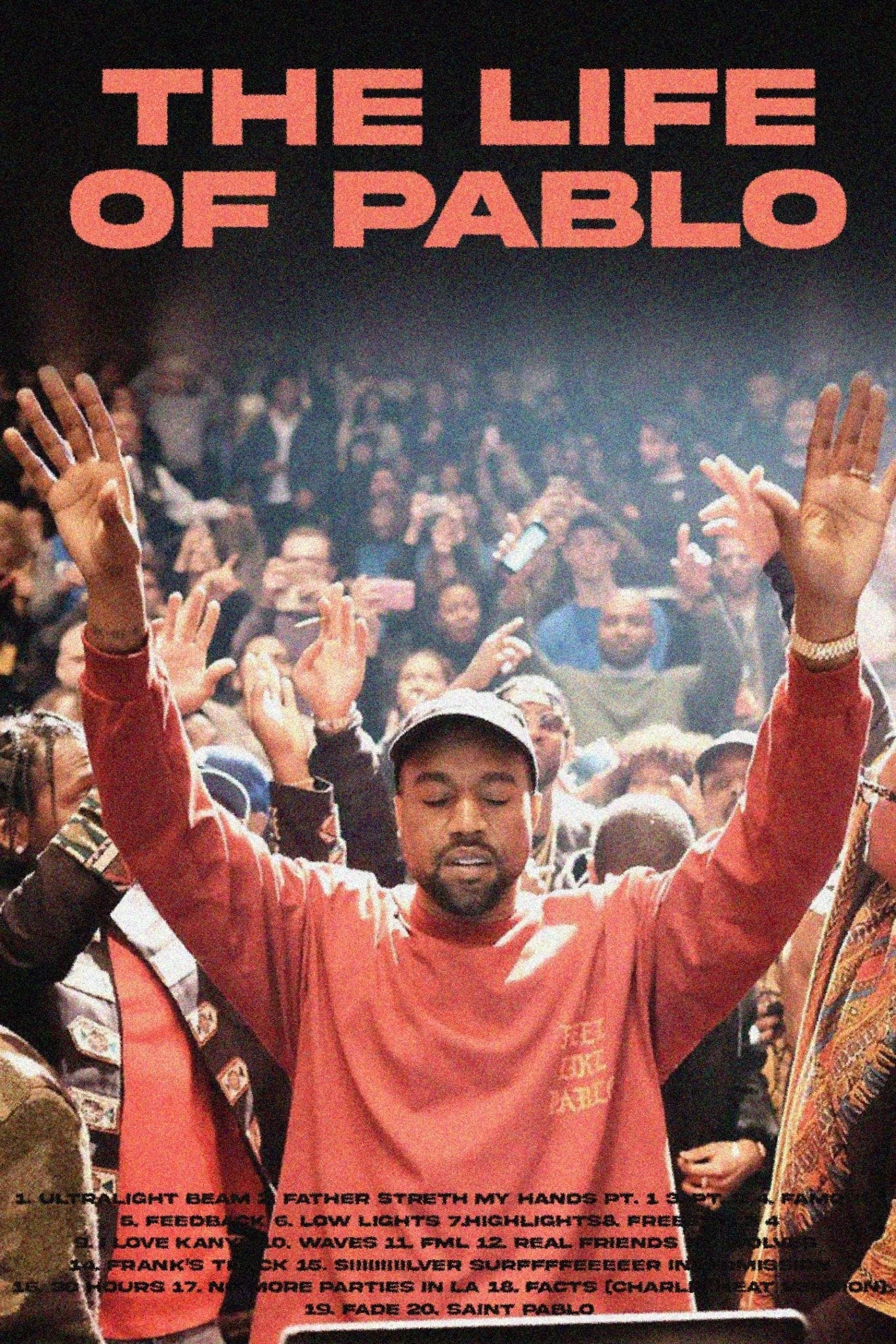 Kanye West 'The Life Of Pablo' Tracklist Poster – Posters Plug