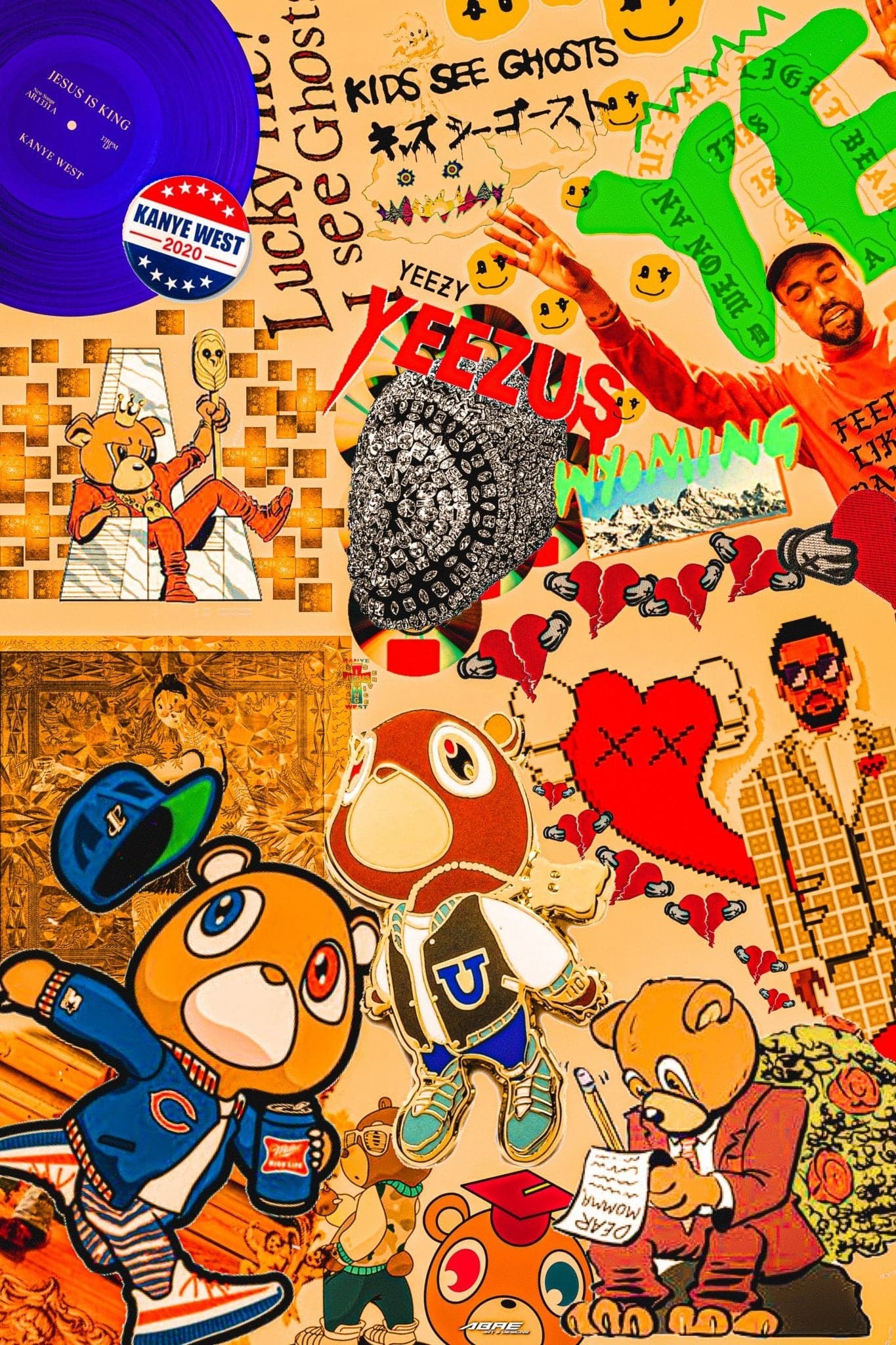 Kanye West 'Tribute Collage' Poster – Posters Plug
