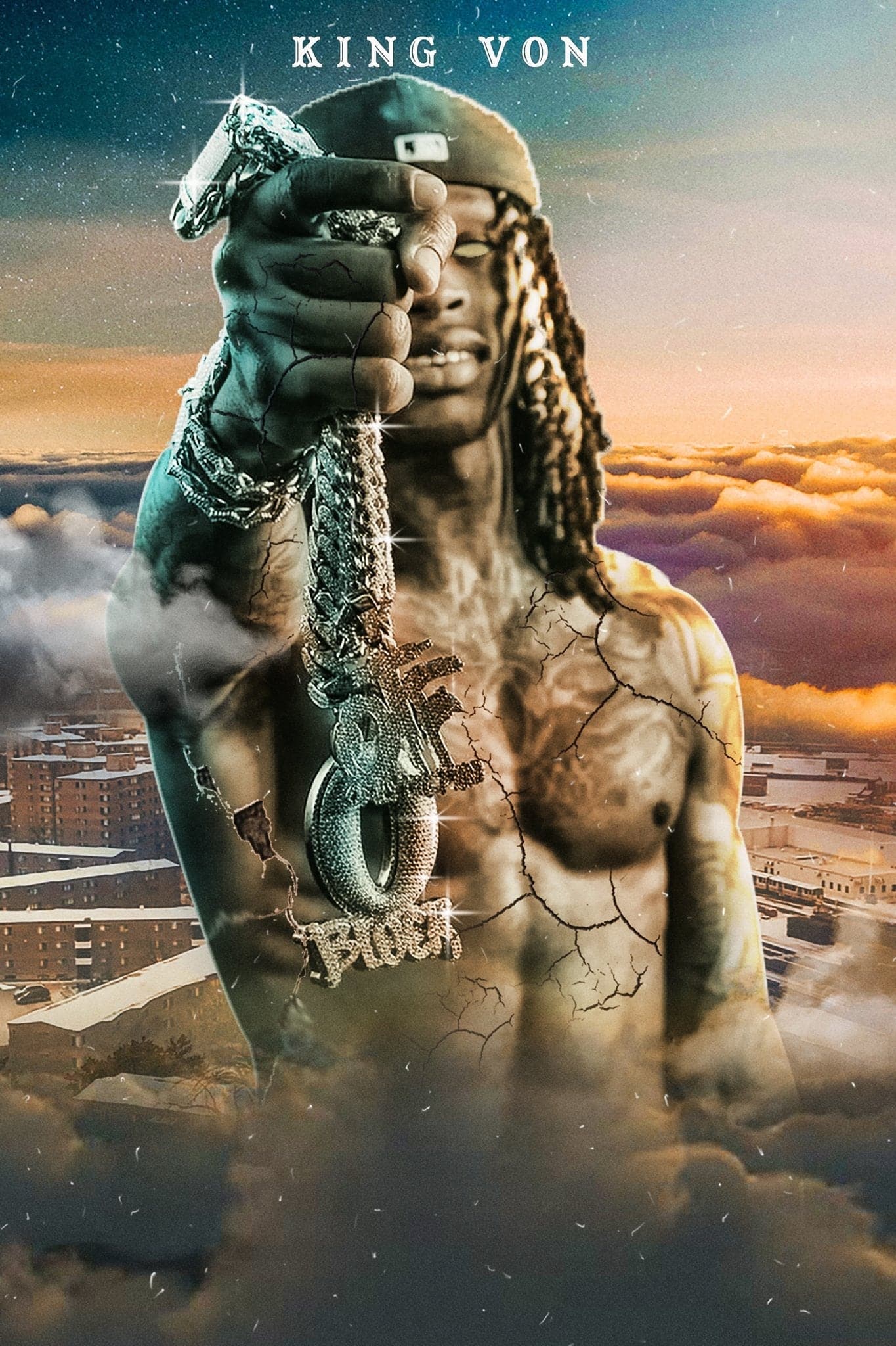 King Von 'OTF x O Block' Poster Posters Plug