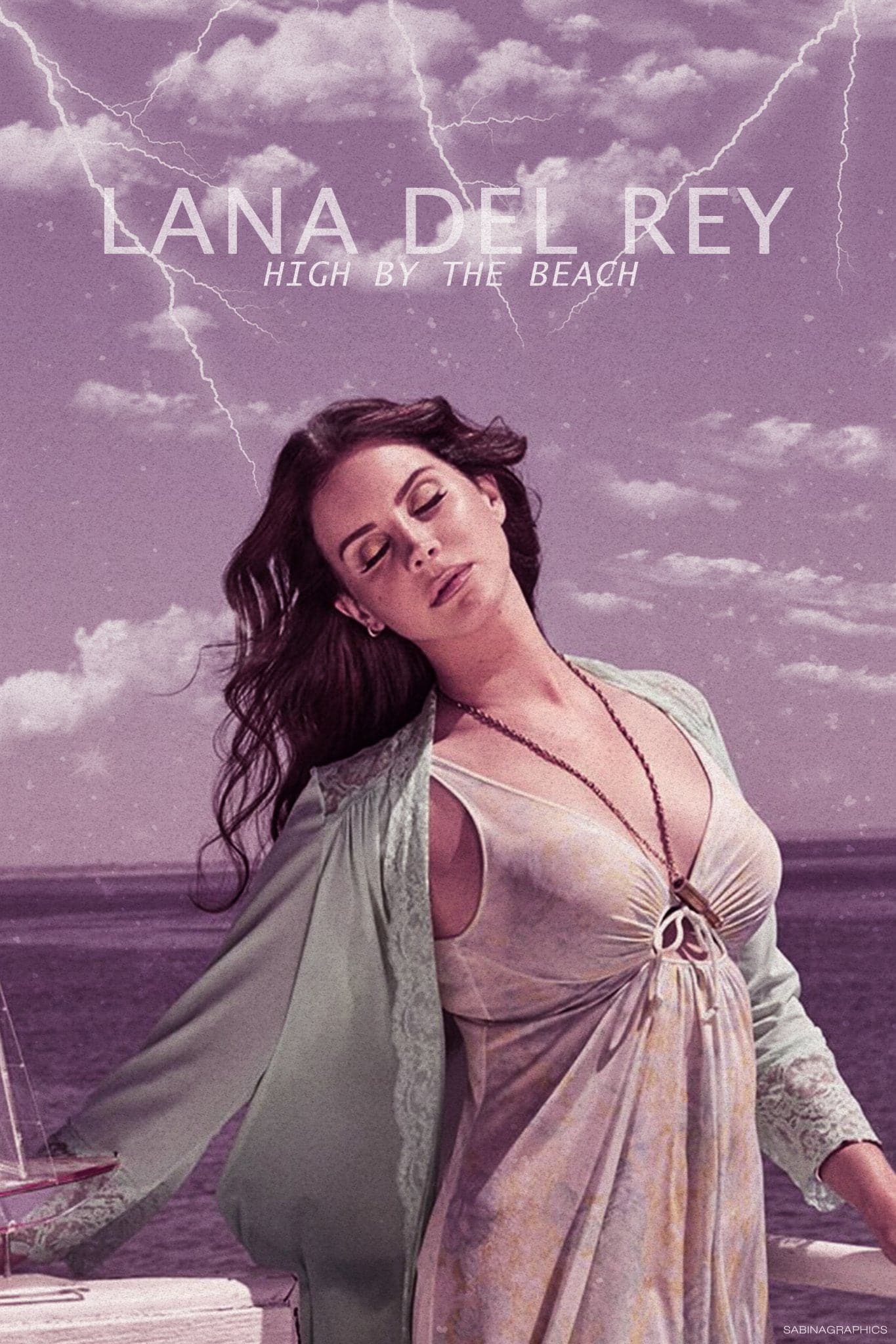 Lana Del Rey 'High By The Beach' Poster – Posters Plug