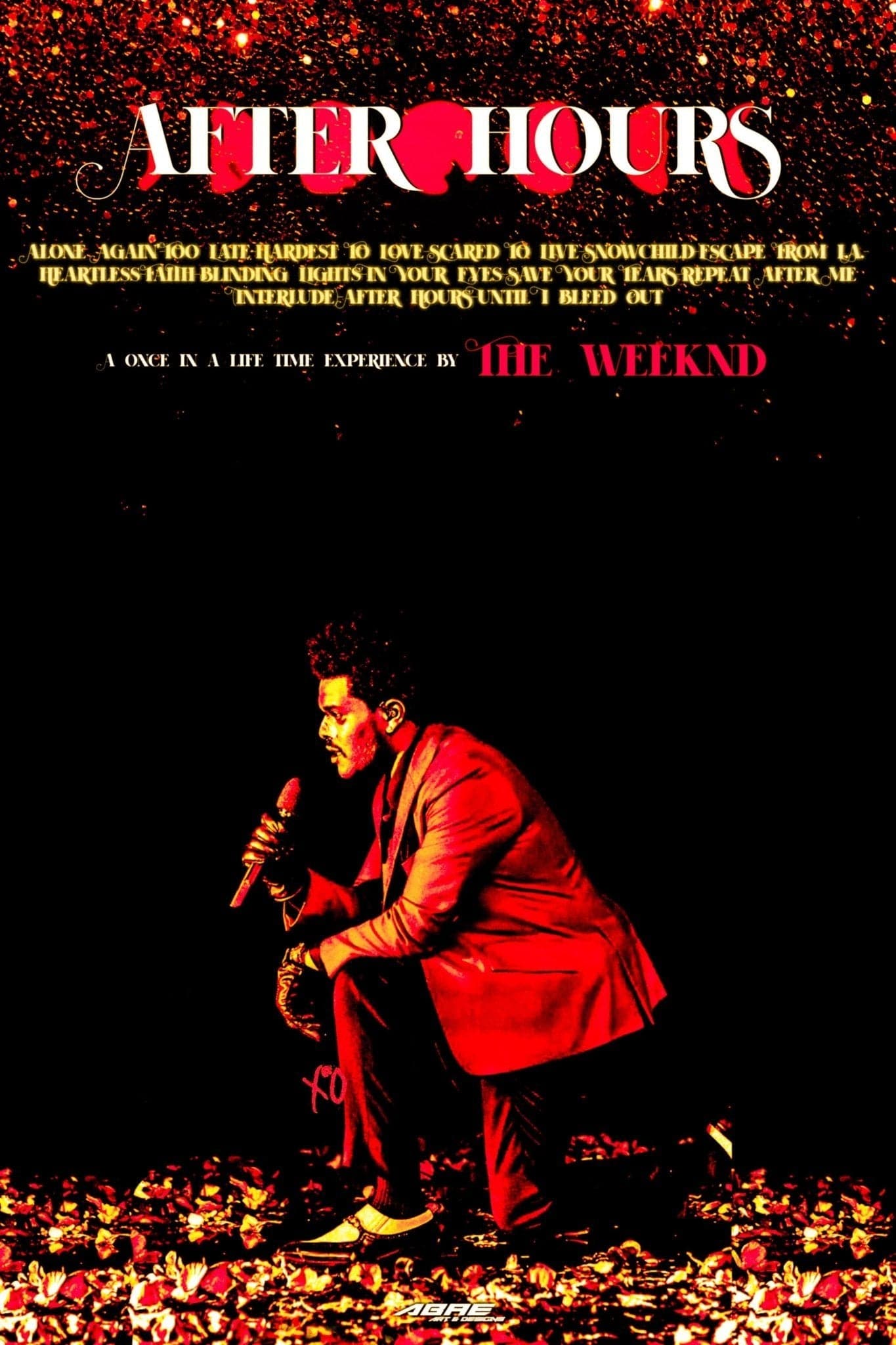 The Weeknd 'Once In A Life Time Experience' Poster – Posters Plug, alone  again the weeknd 