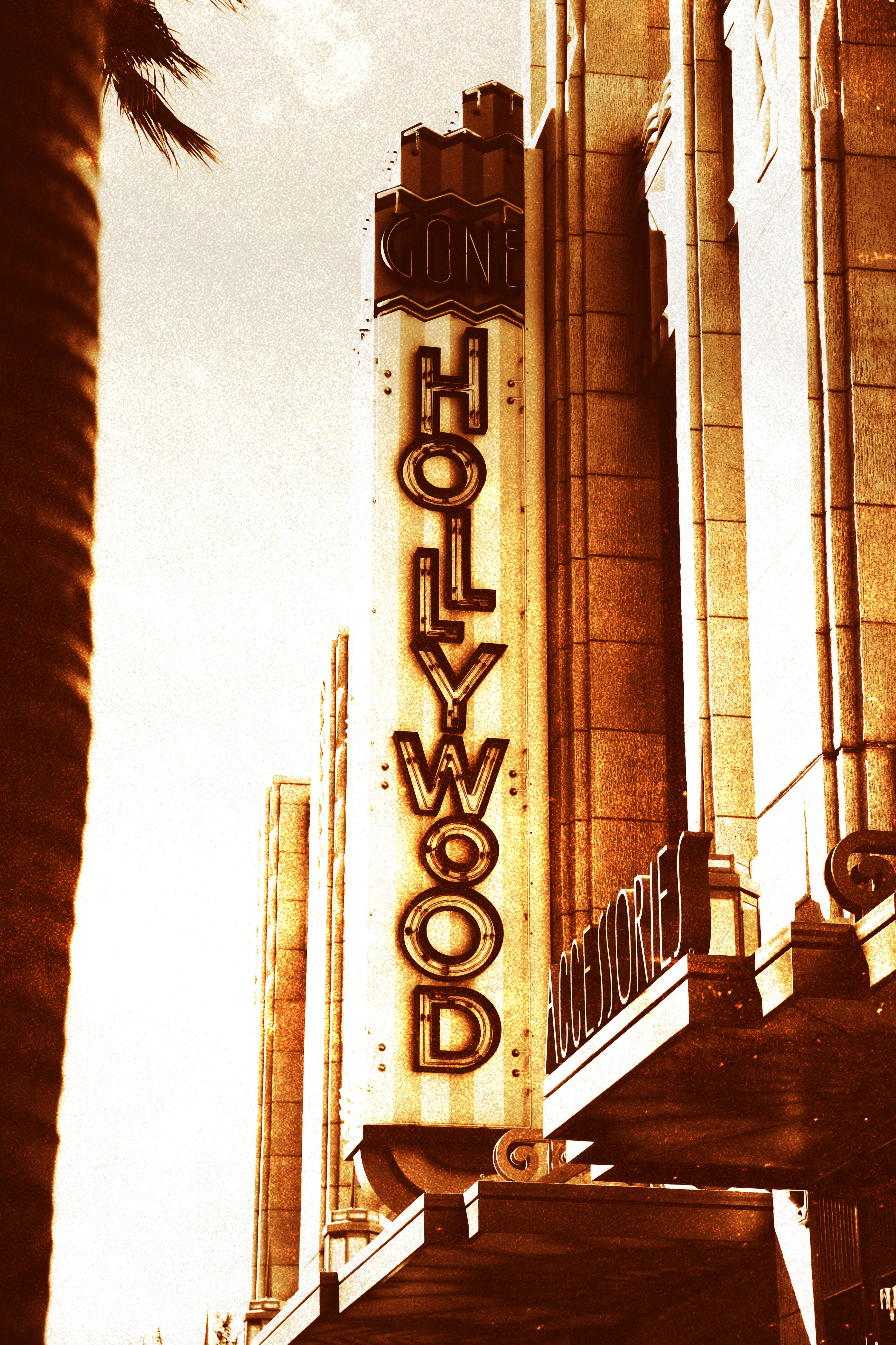 Hollywood 'Street Sign' Poster