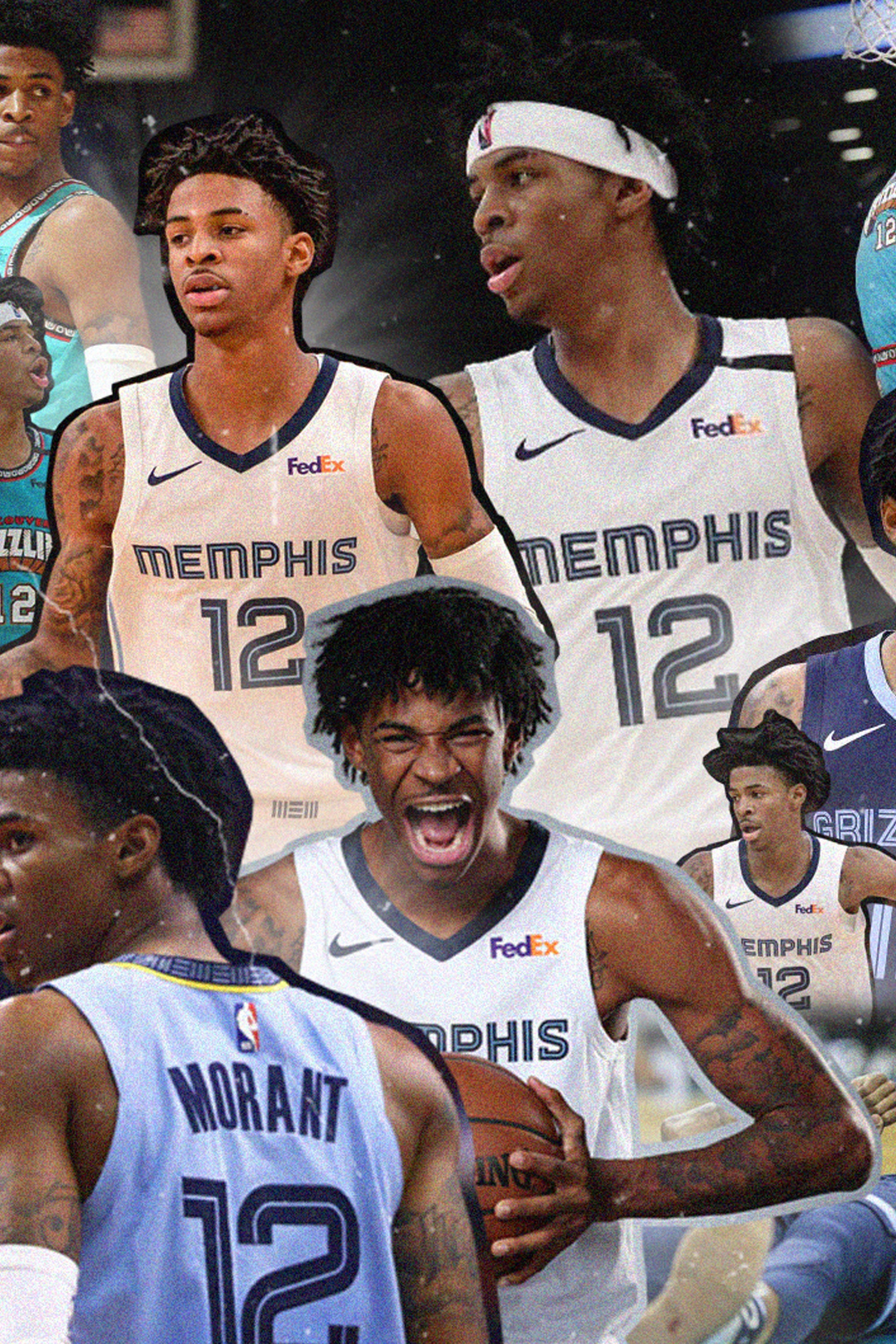 Ja Morant 'Collage' Poster Posters Plug