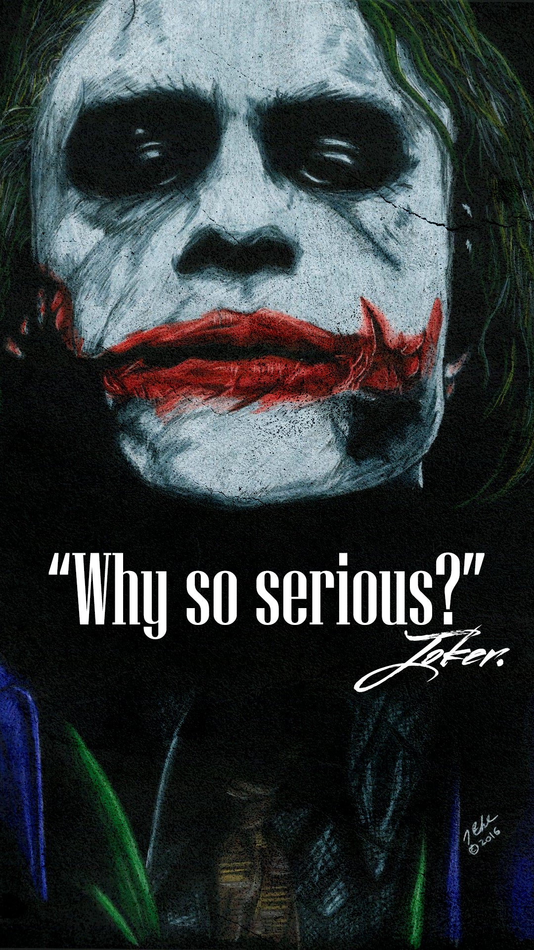 Joker 'Why so Serious Closeup' Poster