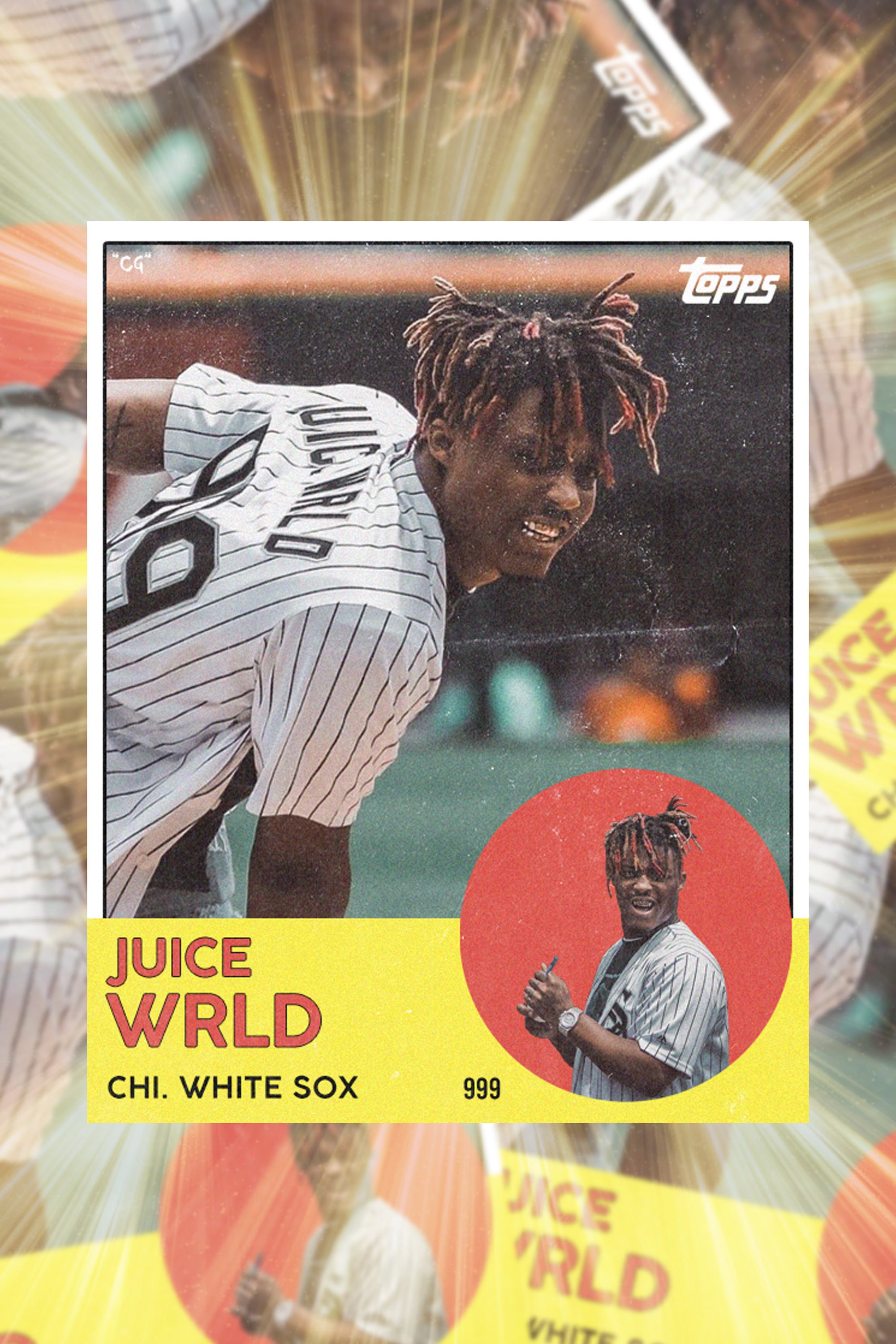 Juice Wrld 'Baseball Card' Poster