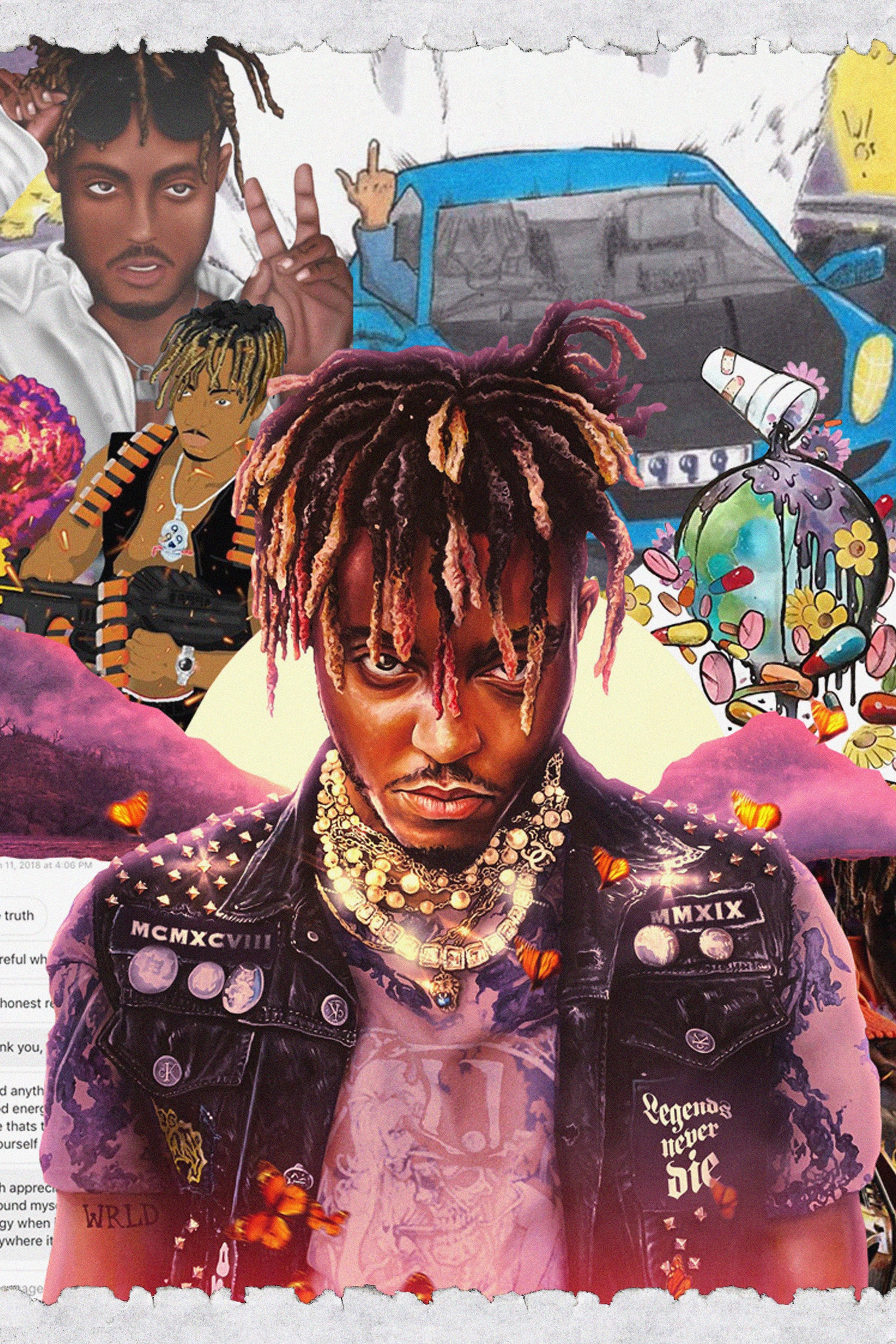 Juice Wrld 'Cover Collage' Poster