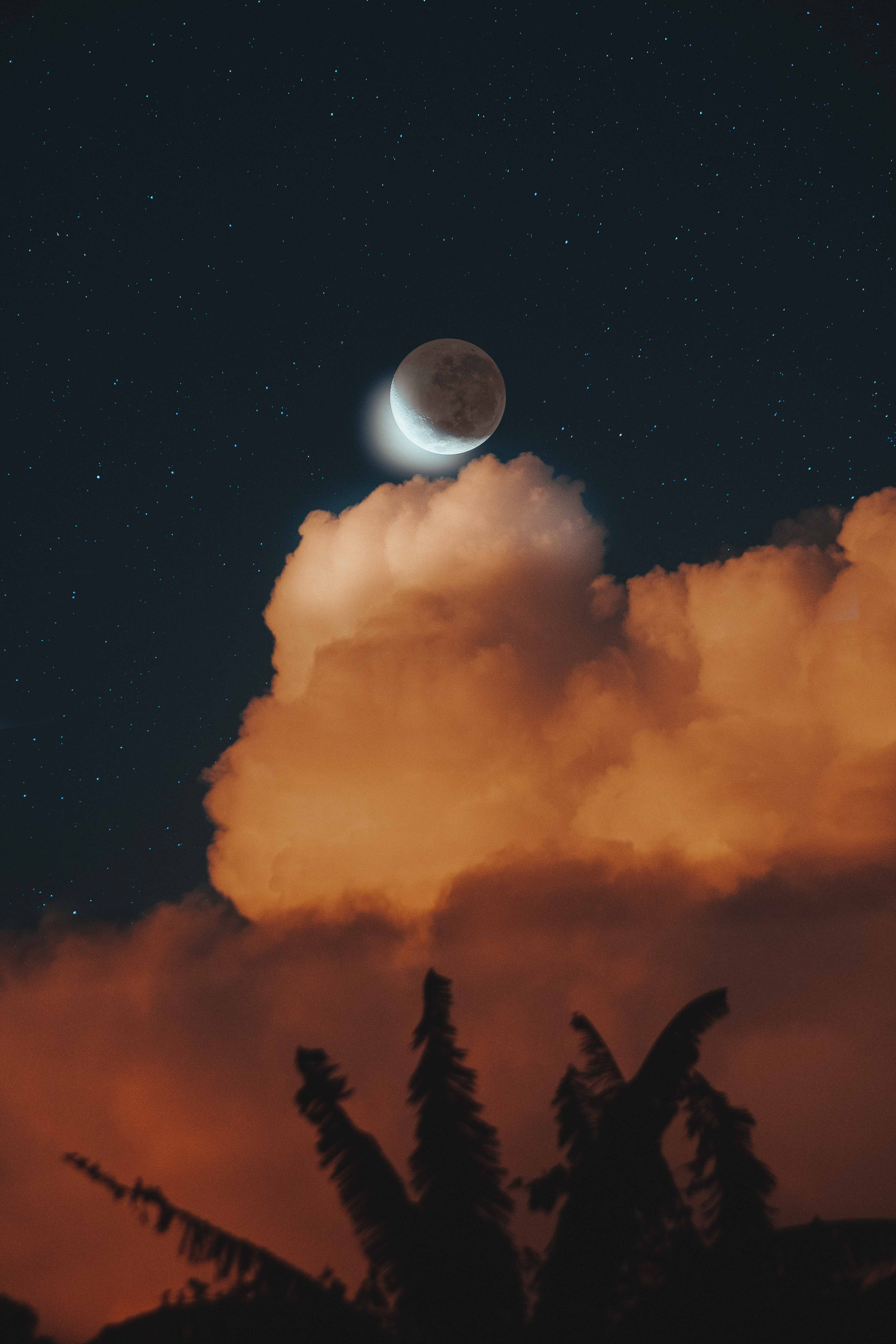 Moon On The Horizon Poster