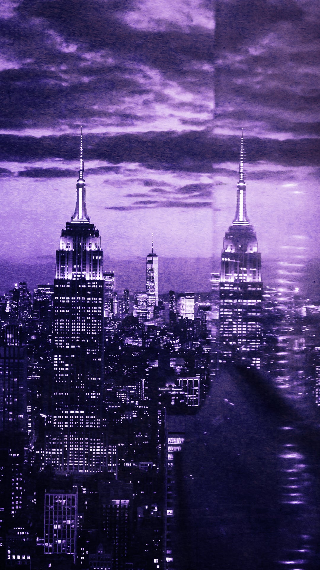New York 'Purple Night' Poster