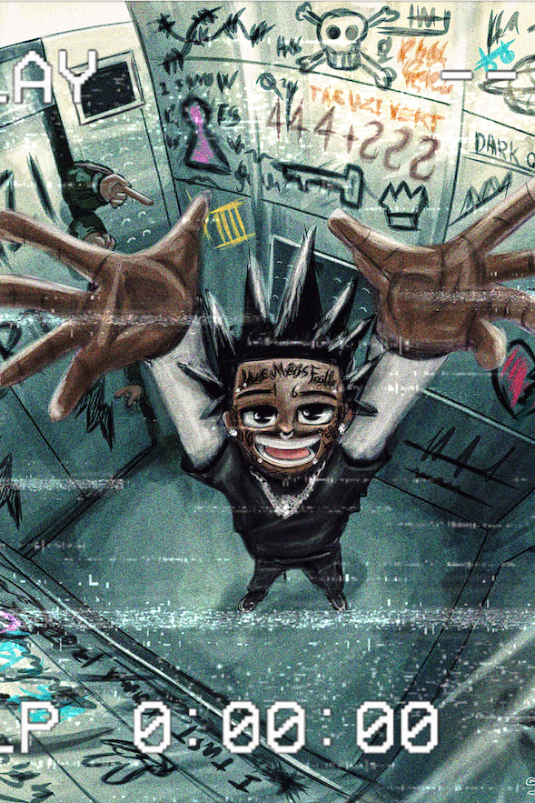 Lil Uzi Vert 'Riding Down Drawn' Poster