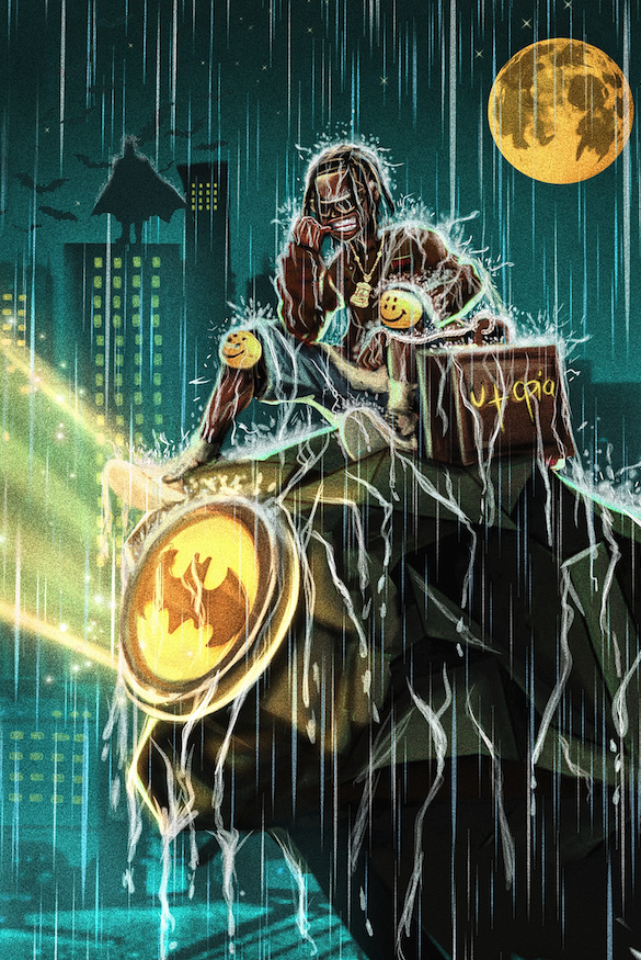 Travis Scott 'Gotham Knight Drawn' Poster