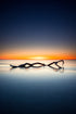 Sunset On Coast Portrait Poster
