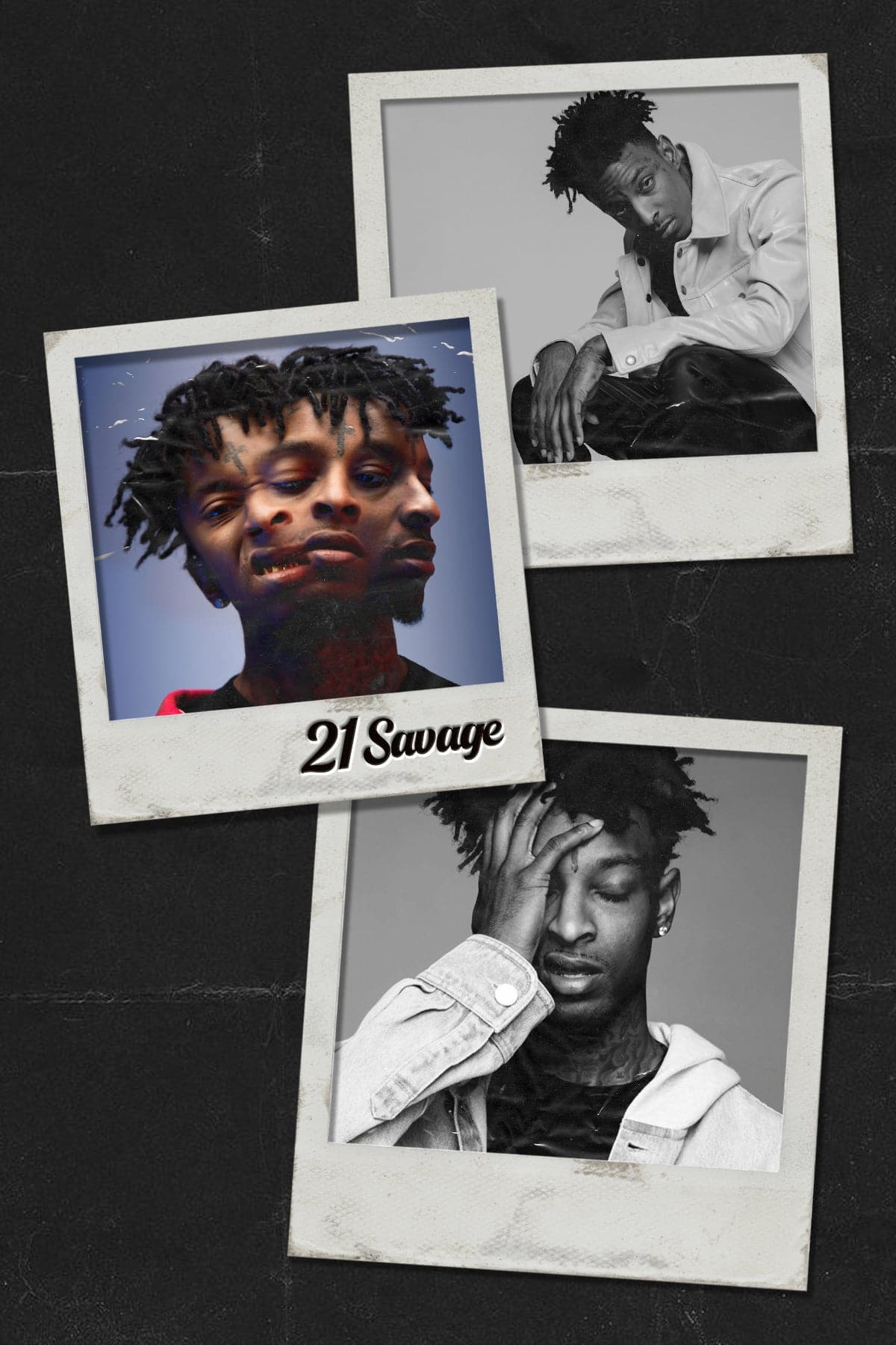 21 Savage 'Polaroid Collage' Poster - Posters Plug