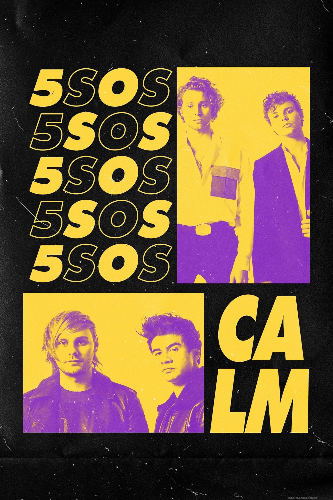5 Seconds Of Summer ‘Calm V2’ Poster - Posters Plug