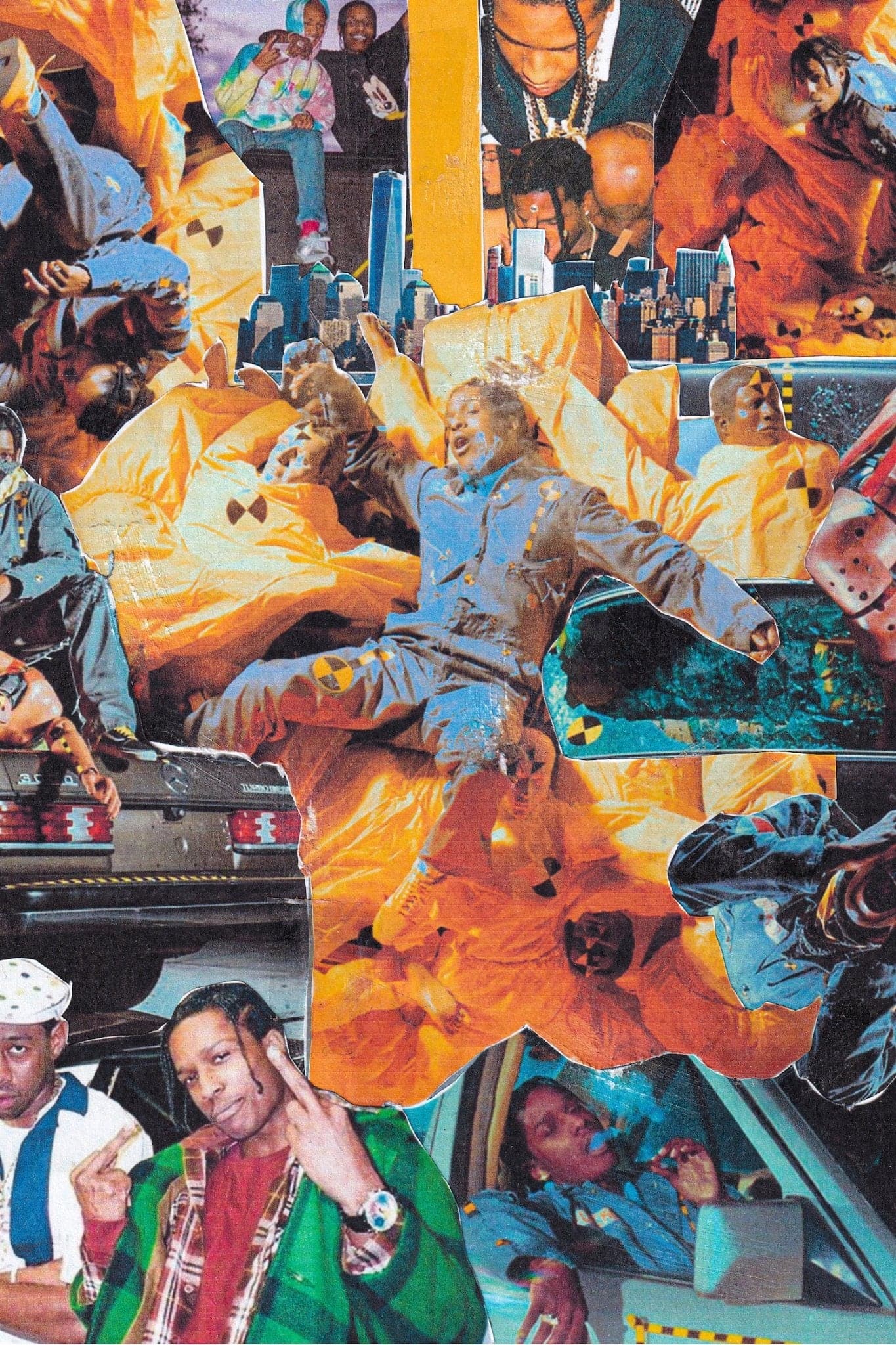 A$AP Rocky 'Testing' Collage Poster - Posters Plug