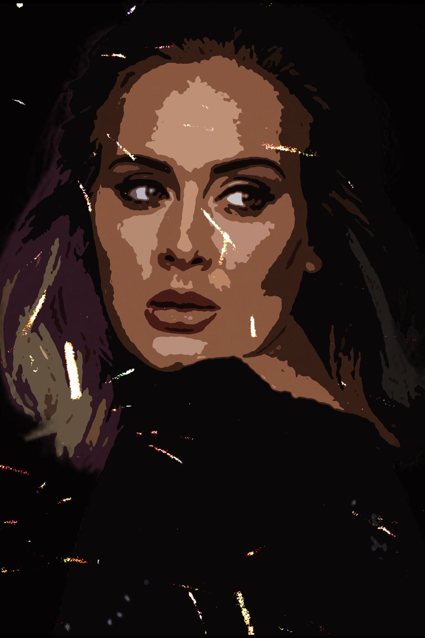 Adele ‘Over the Shoulder’ Poster - Posters Plug