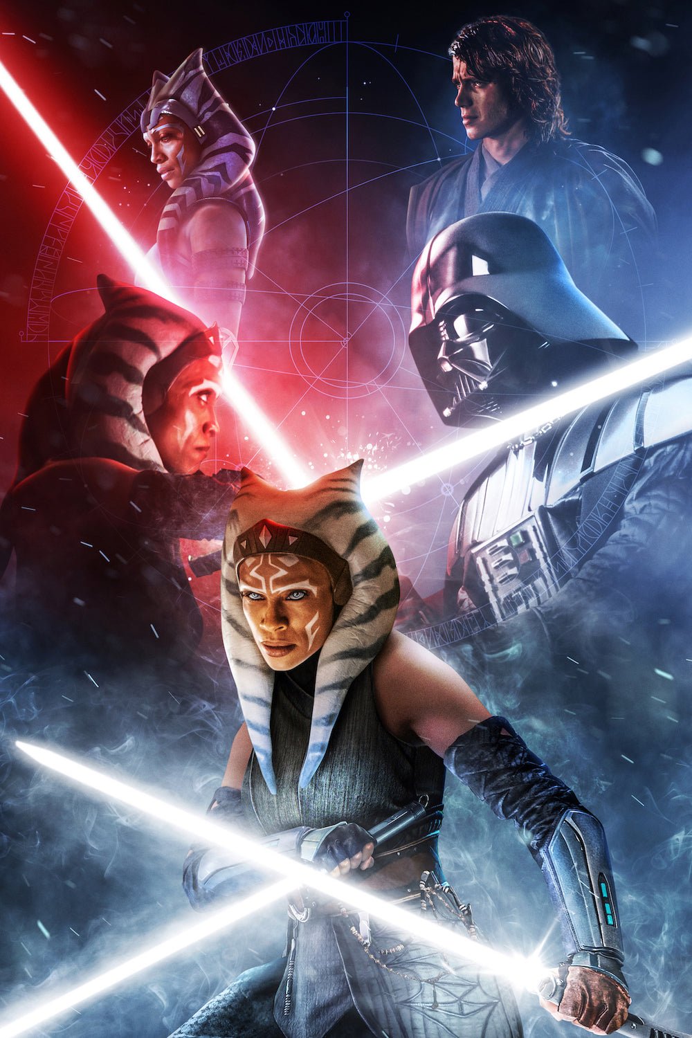 Ahsoka 'Crossing Sabers' Posters - Posters Plug