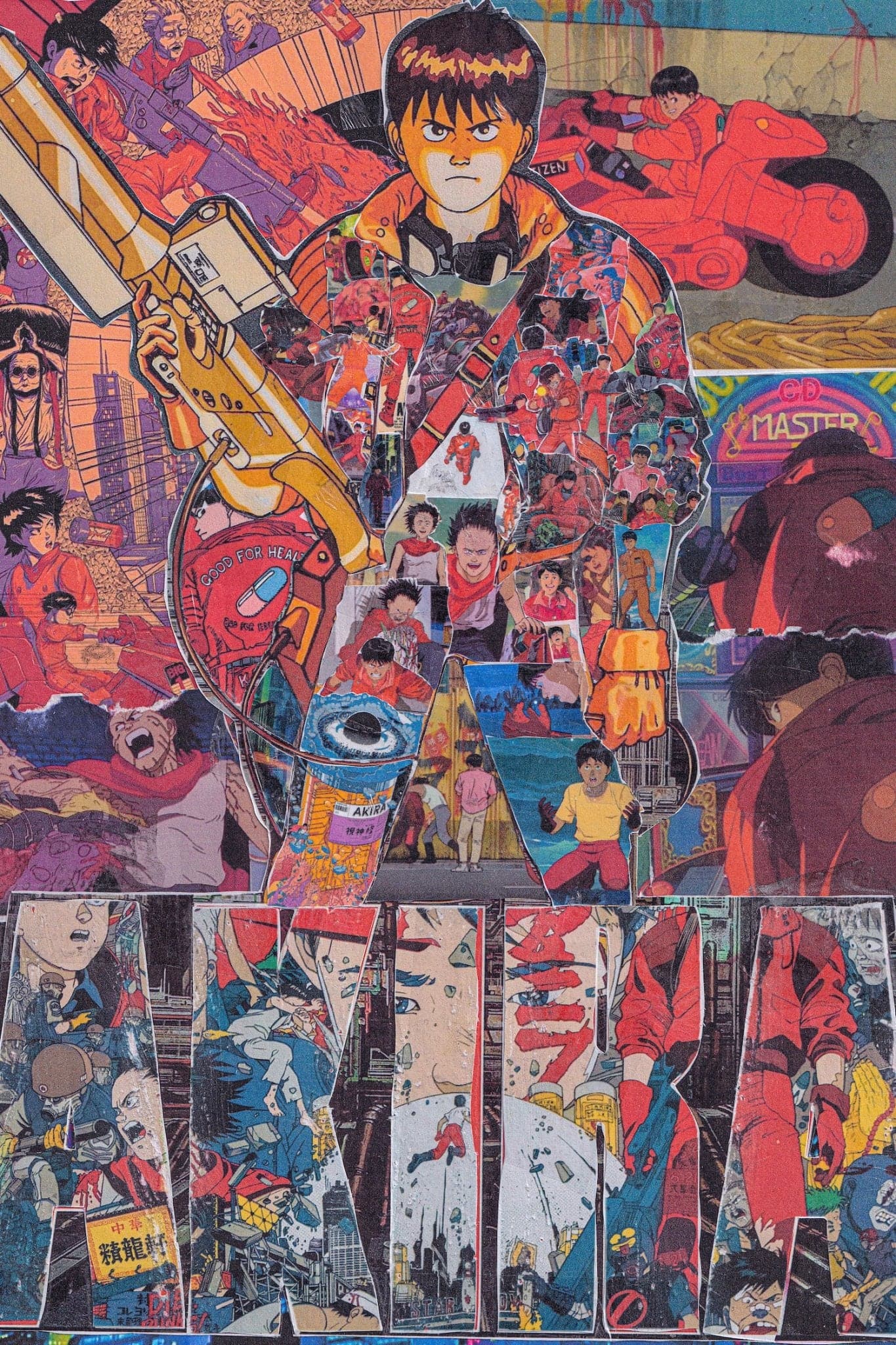 Akira 'Comic' Collage Poster - Posters Plug