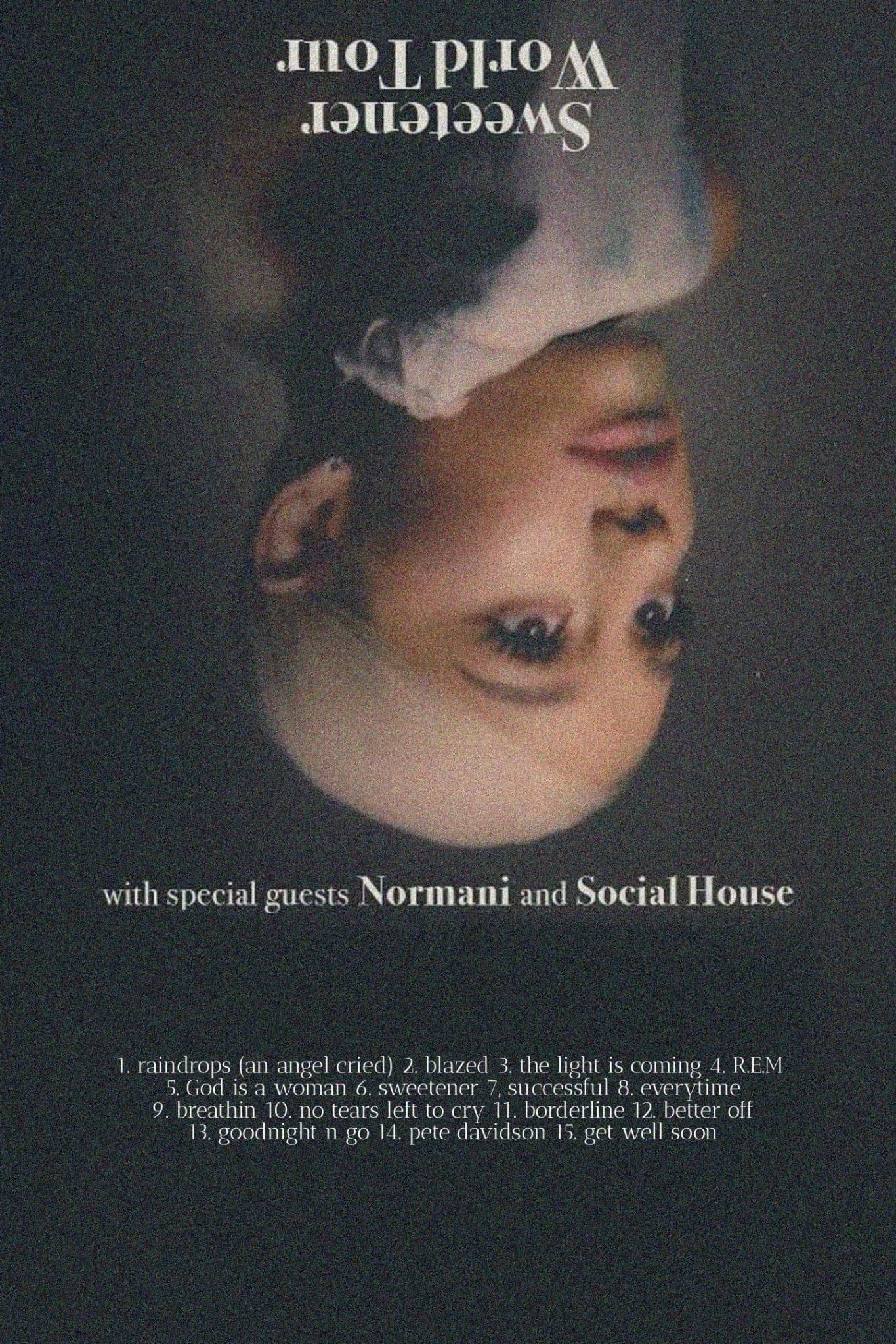 Ariana Grande ‘Sweetener’ Tracklist Poster - Posters Plug