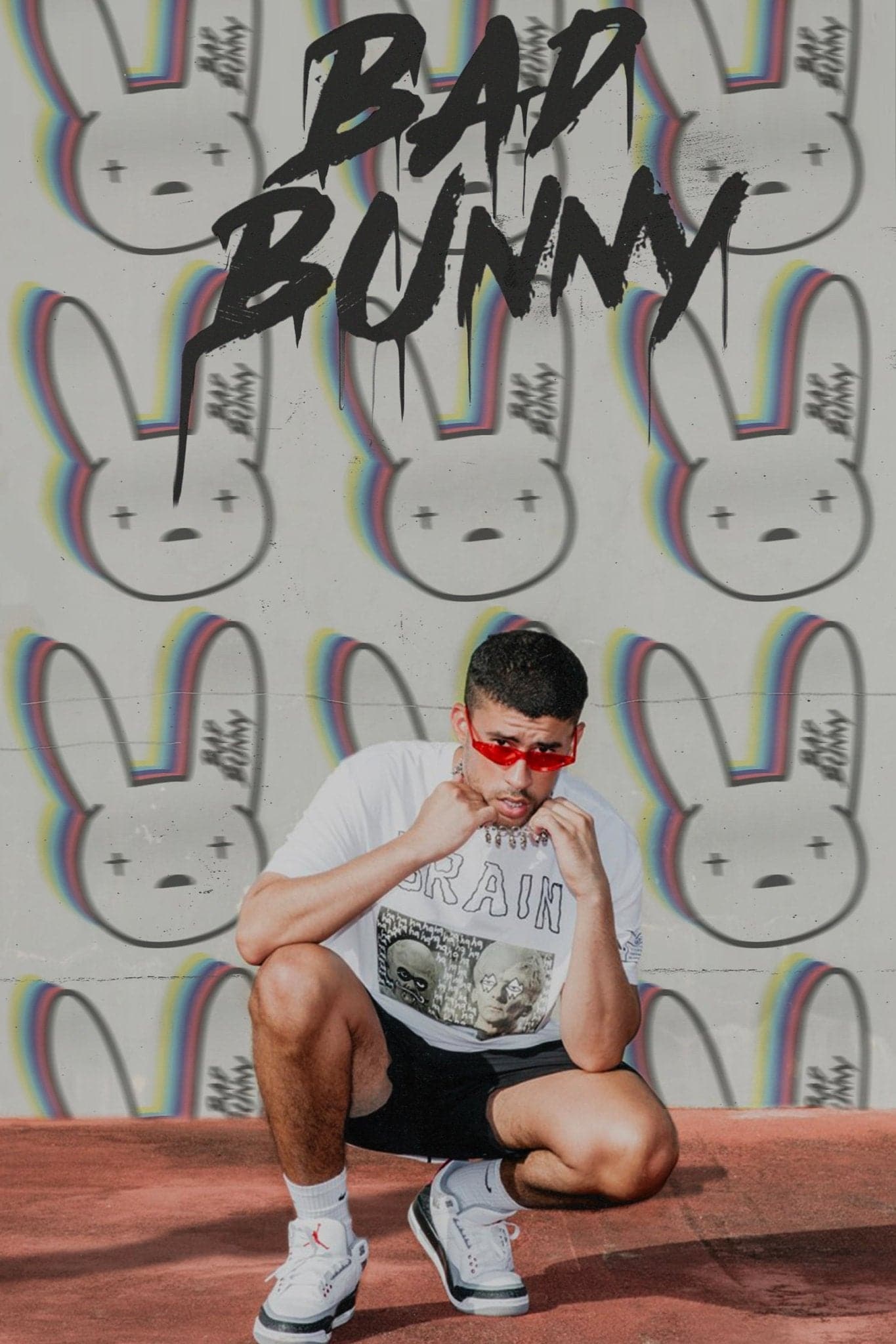 Bad Bunny 'Graffiti' Poster - Posters Plug
