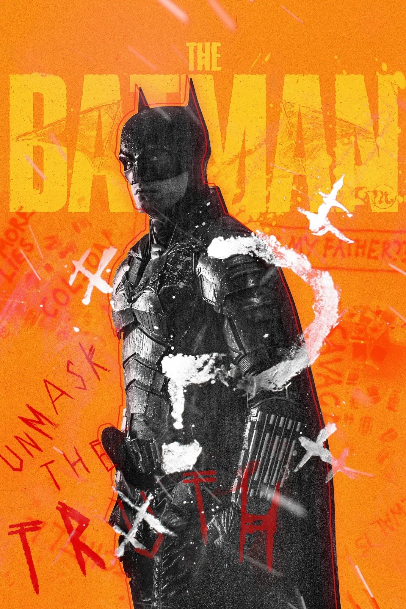 Batman 'Unmask the Truth Orange' Poster - Posters Plug