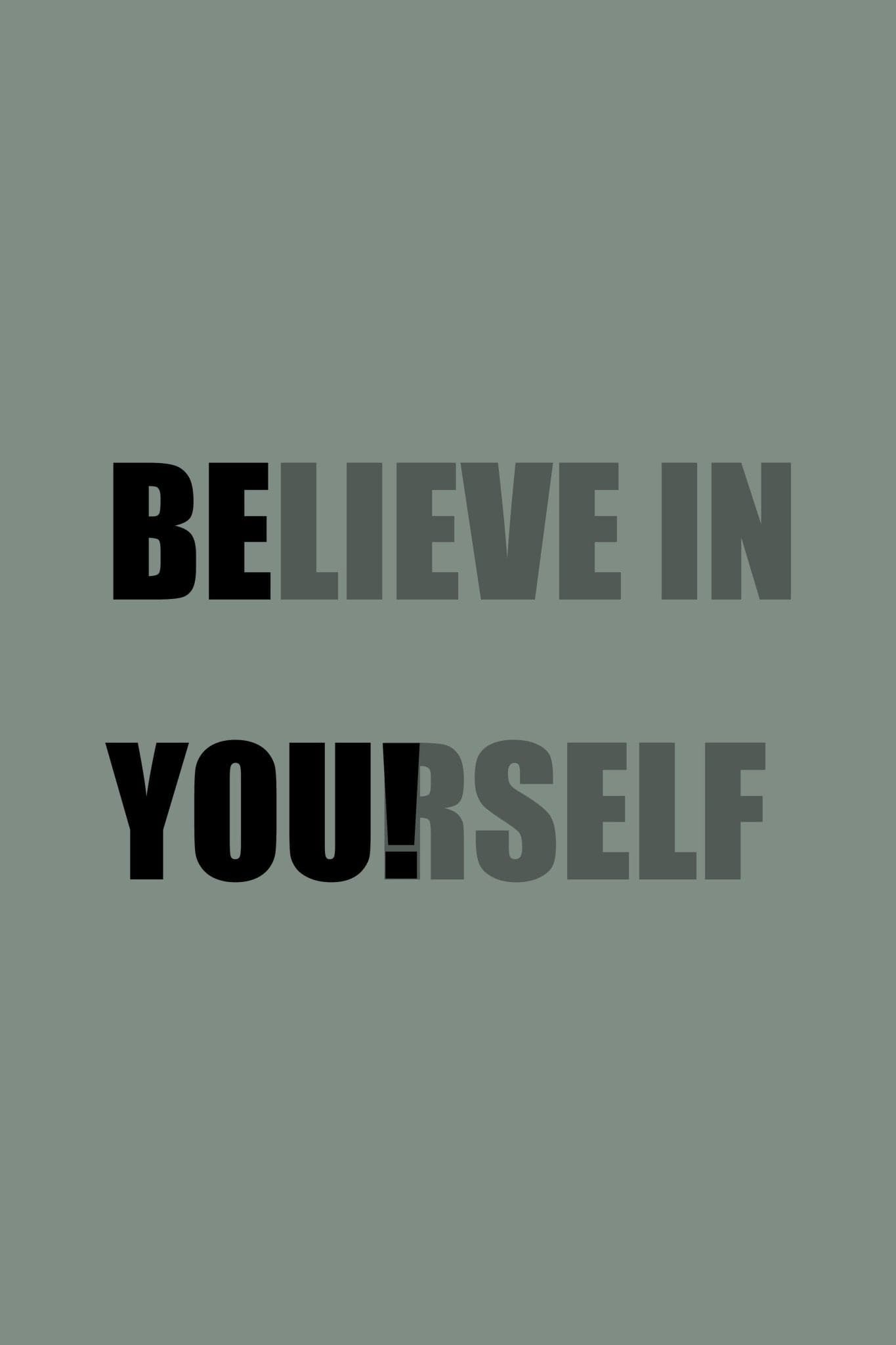 Believe In Yourself' Poster - Posters Plug