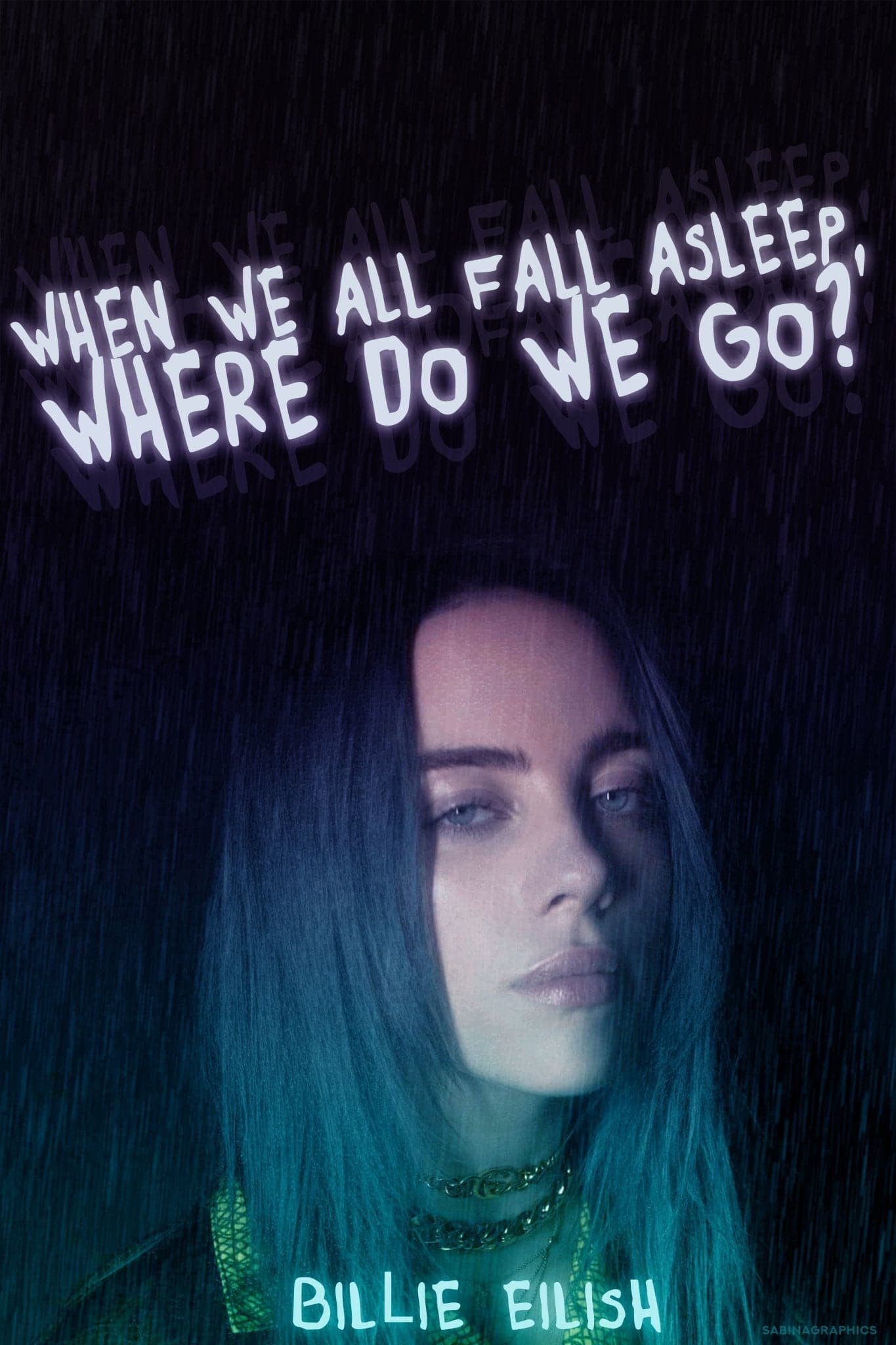 Billie Eilish ‘Where Do We Go?’ Poster - Posters Plug