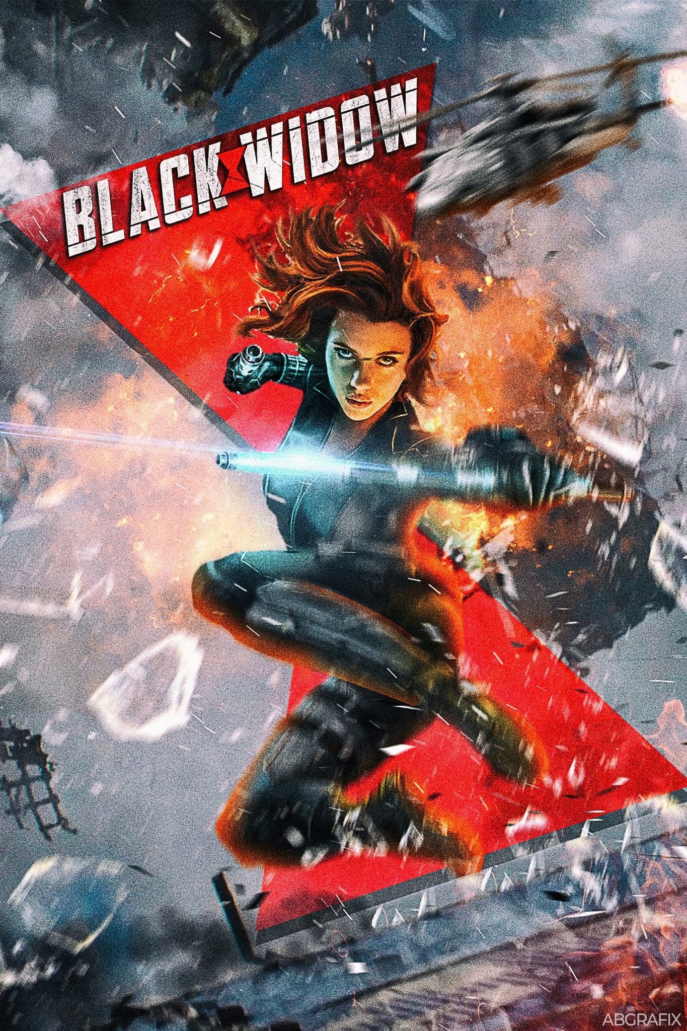 Black Widow ‘Helicopter’ Poster - Posters Plug