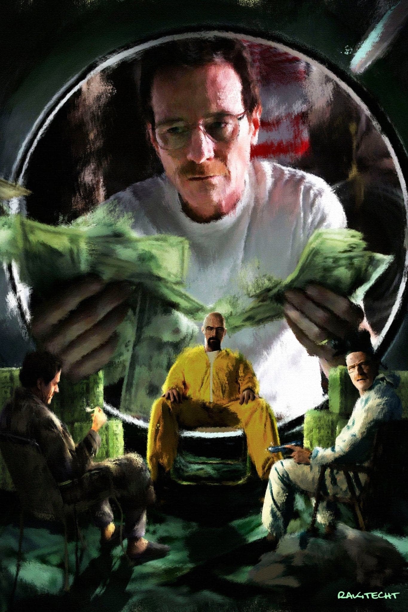 Breaking Bad 'Walter White Washed' Poster - Posters Plug