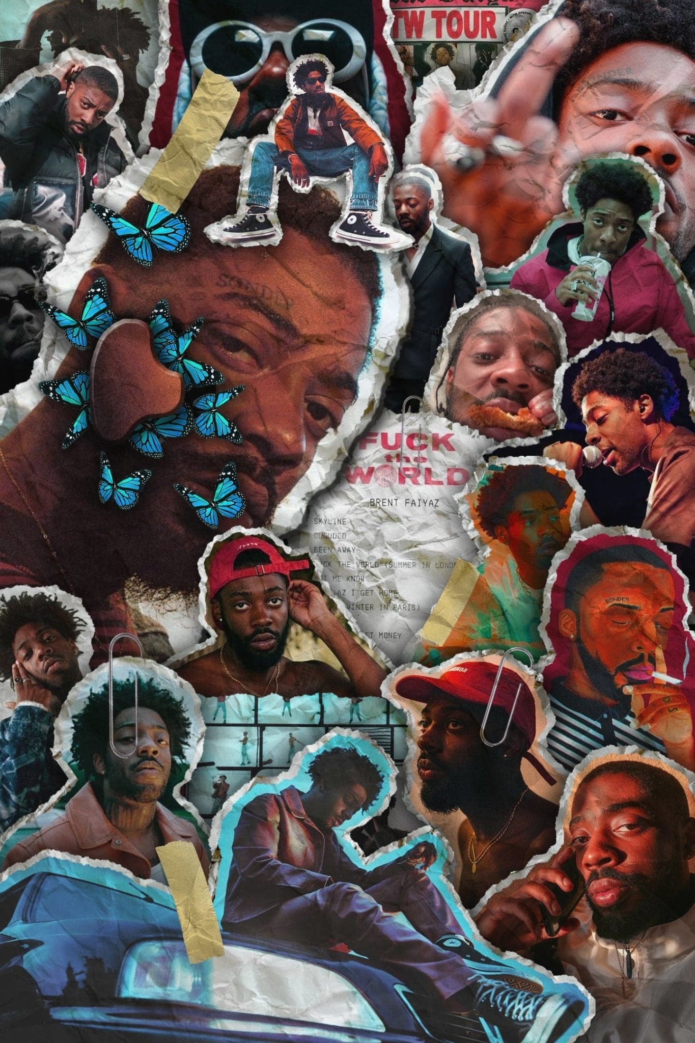 Brent Faiyaz ‘Collage’ Poster - Posters Plug