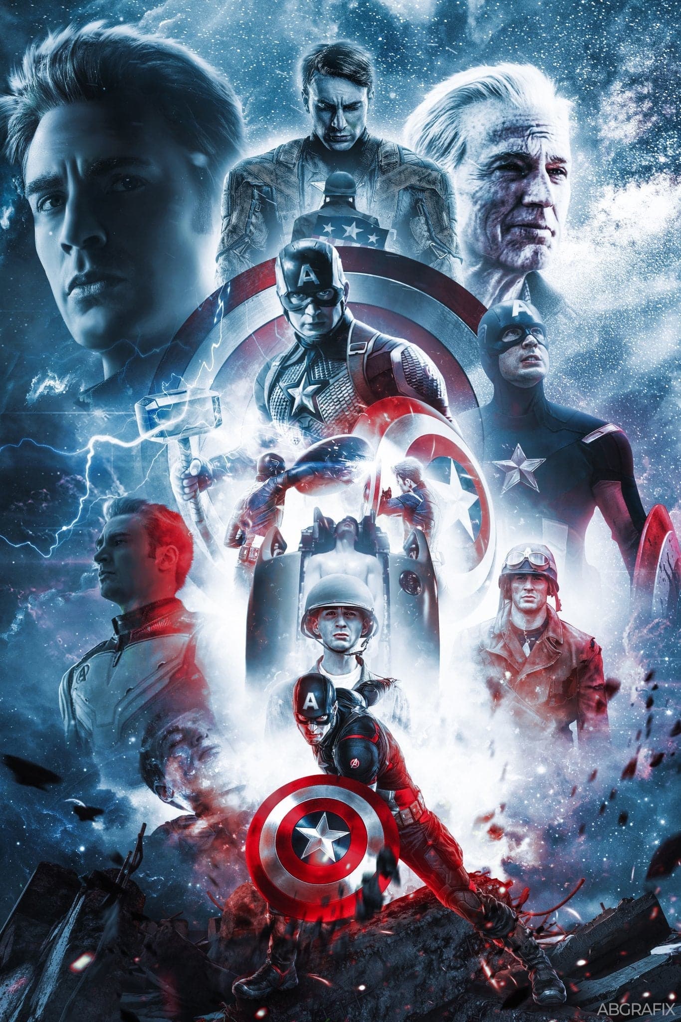 Captain America 'Legacy' Red Poster - Posters Plug