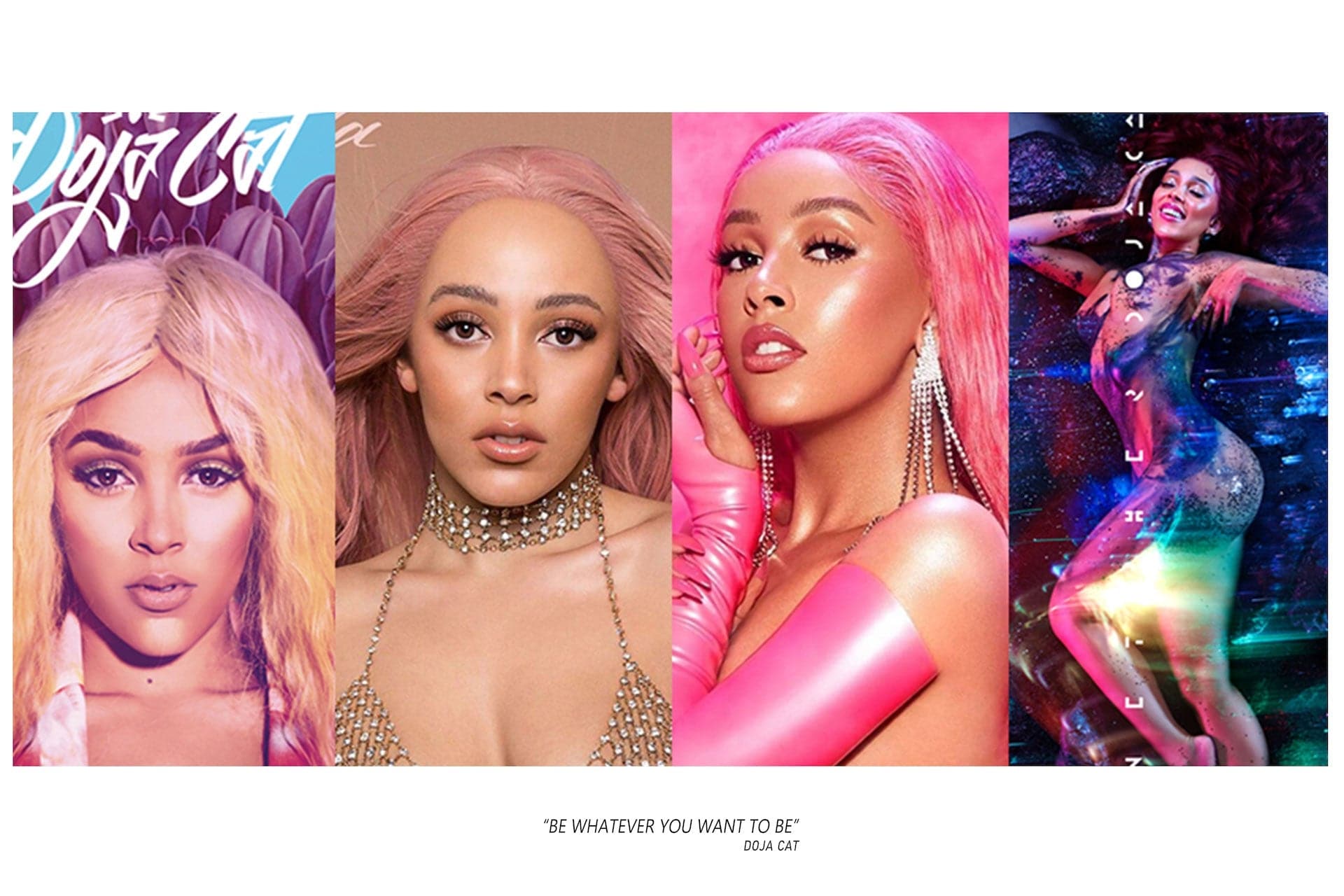 Doja Cat 'Album Collage' Landscape Poster - Posters Plug