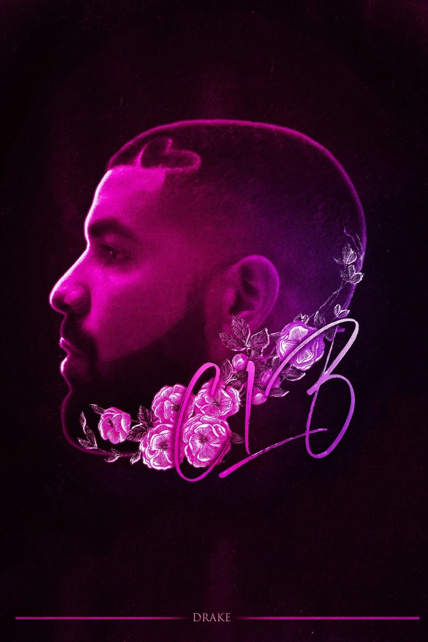Drake ‘Pink CLB’ Poster - Posters Plug