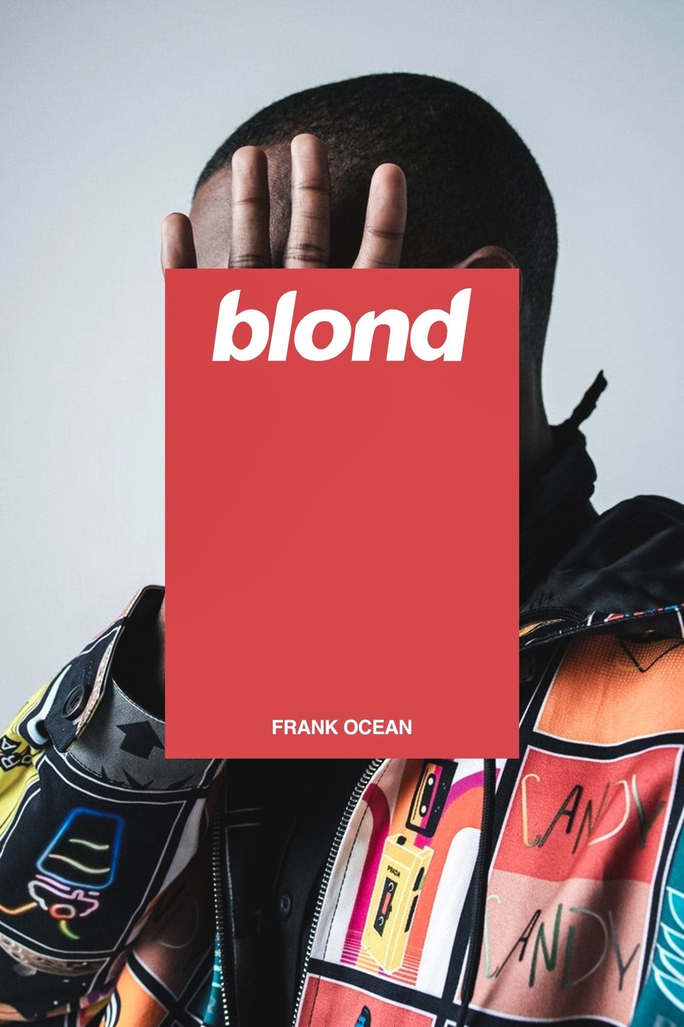 Frank Ocean 'Blonde Box' Red Poster - Posters Plug