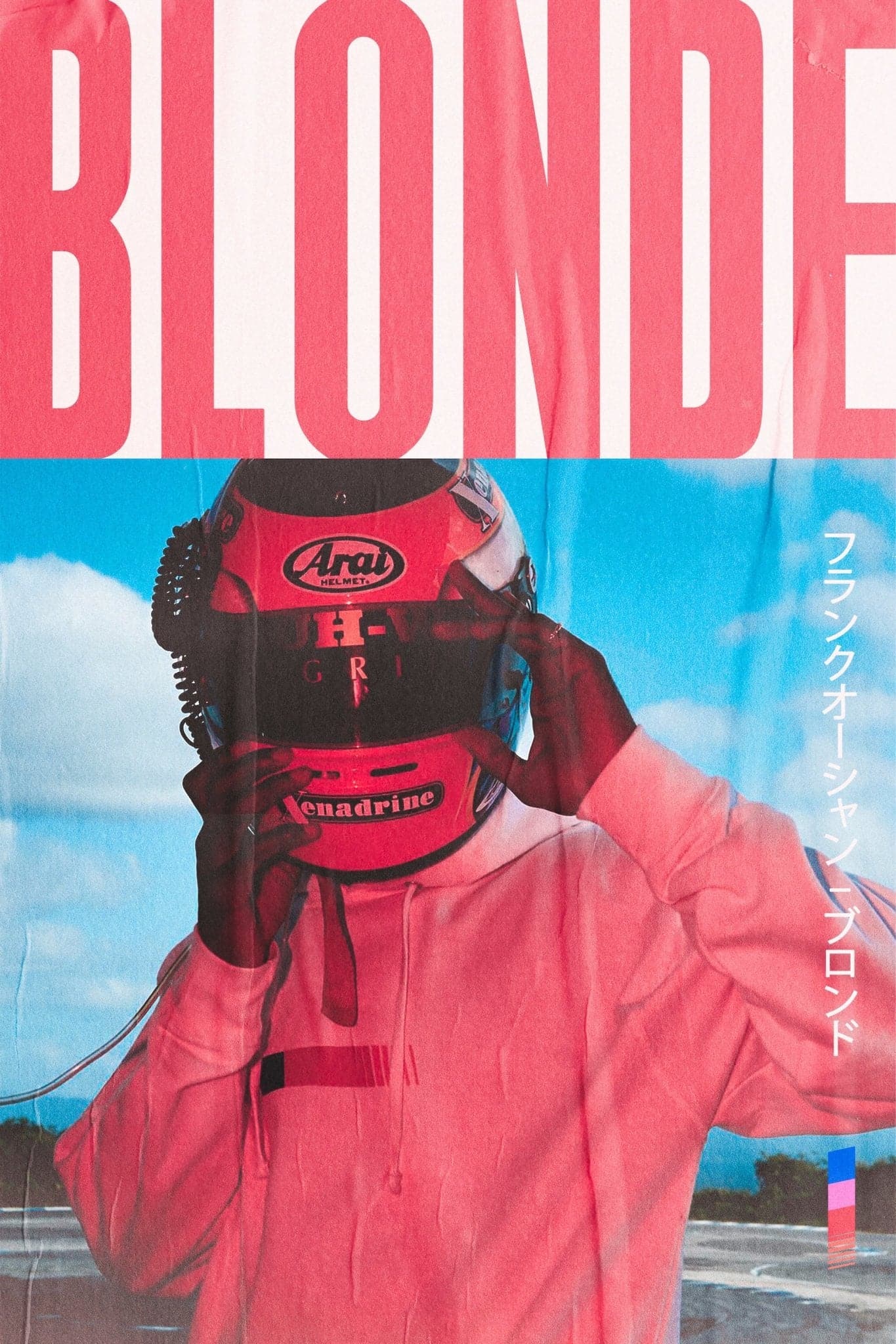 Frank Ocean 'Blonde' Pink Poster - Posters Plug