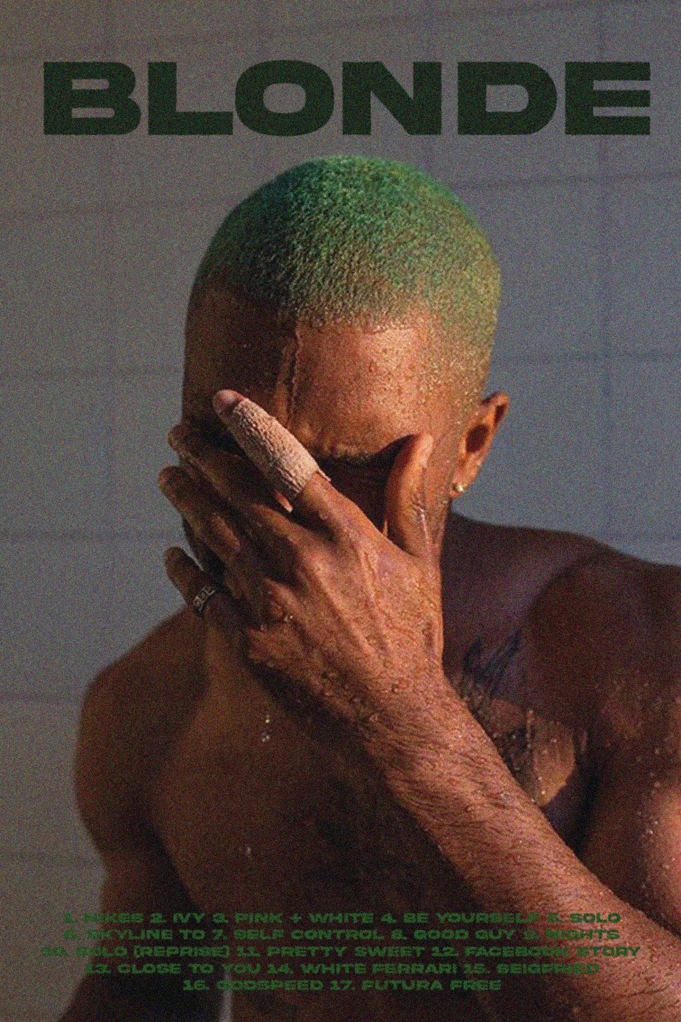 Frank Ocean ‘Blonde’ Tracklist Poster - Posters Plug