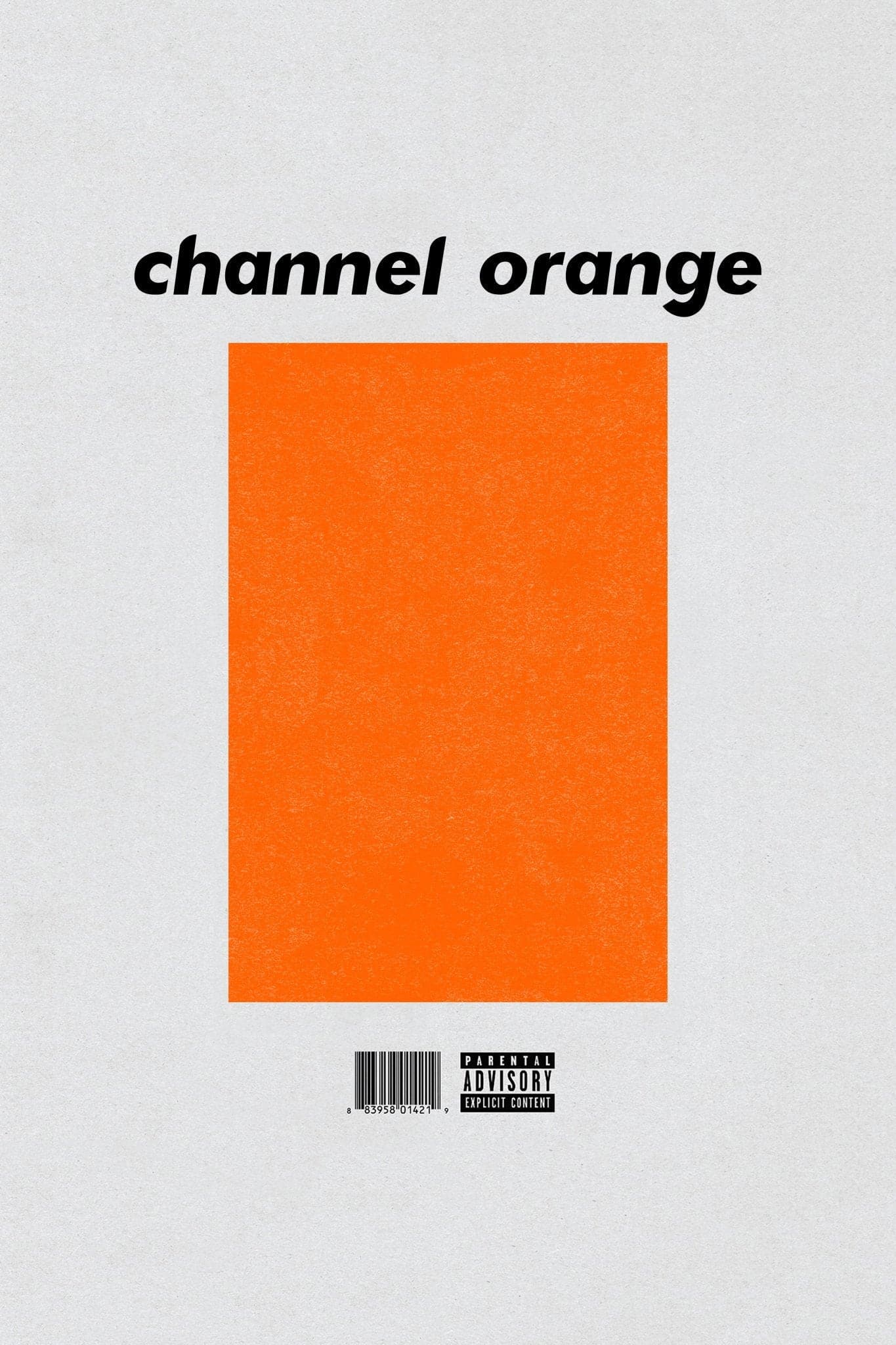 frank ocean chanel orange poster