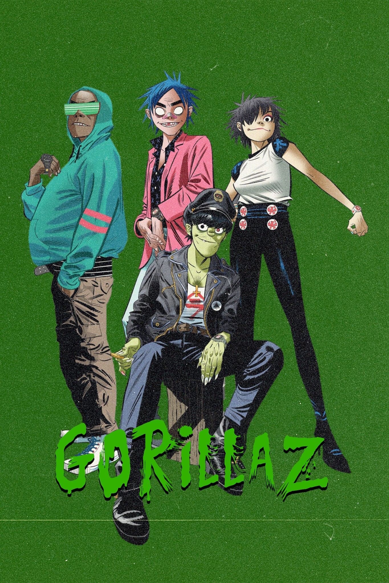 Gorillaz 'Pose' Poster - Posters Plug