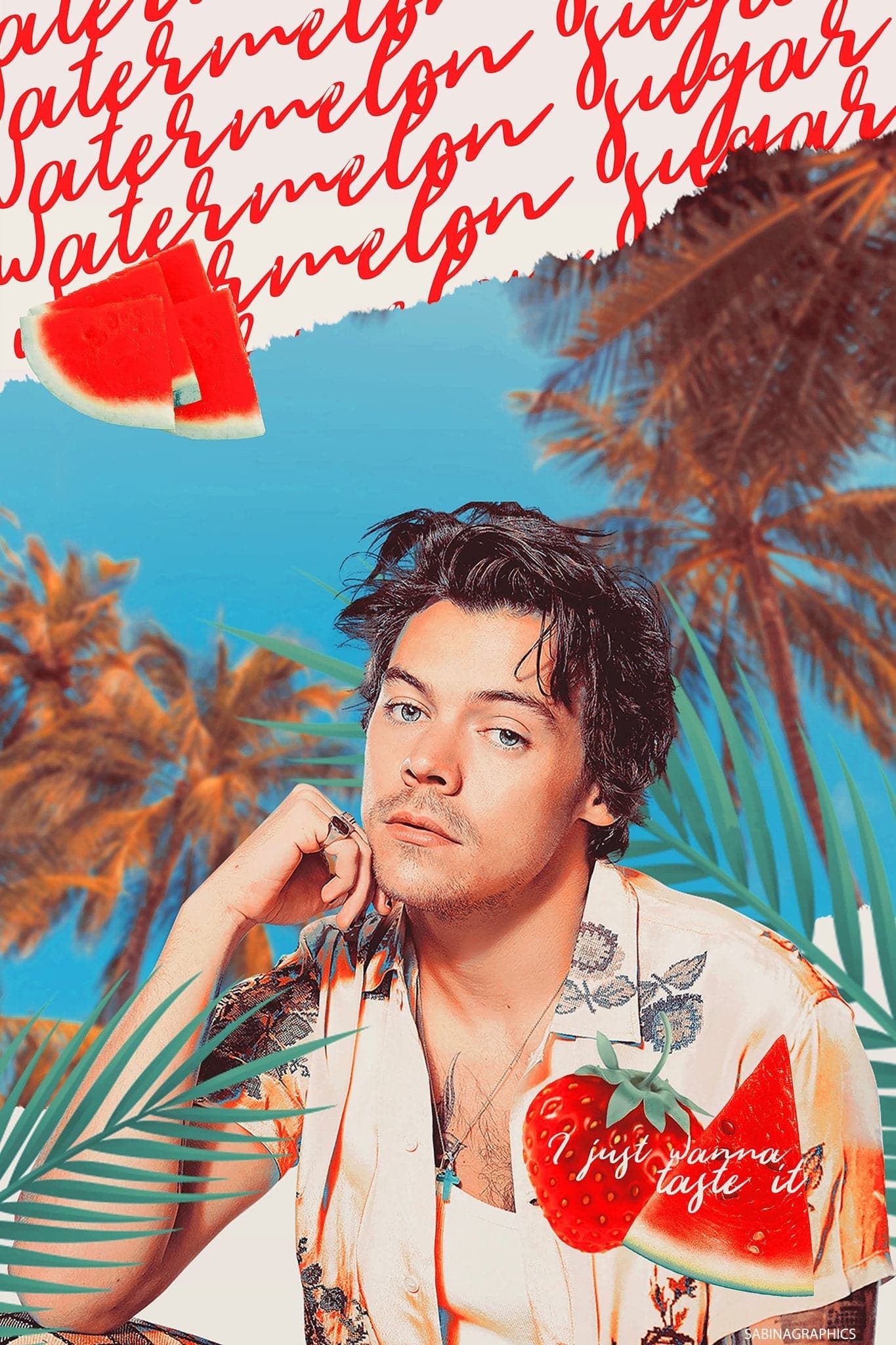 Harry Styles 'I Just Want To Taste It' Poster - Posters Plug