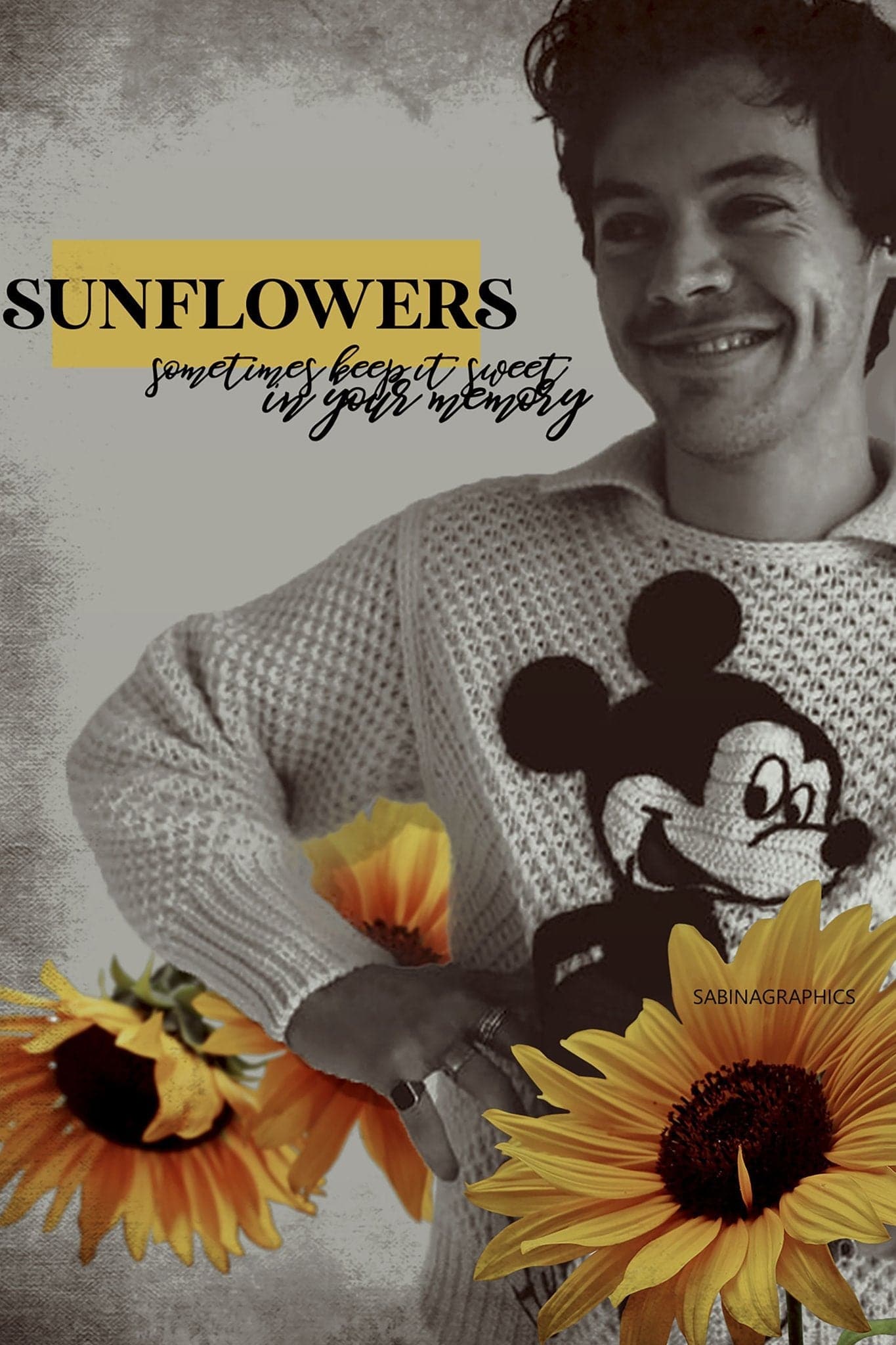 Harry Styles 'Sweet Sunflowers' Poster - Posters Plug