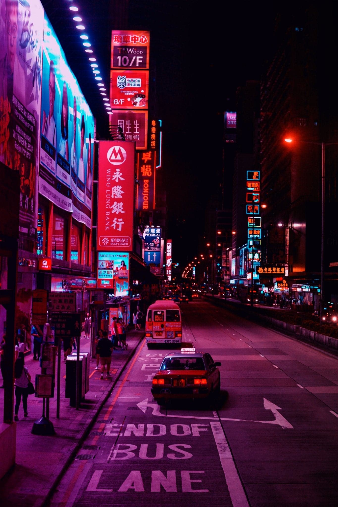 Hong Kong ‘Purple Streets’ Poster - Posters Plug