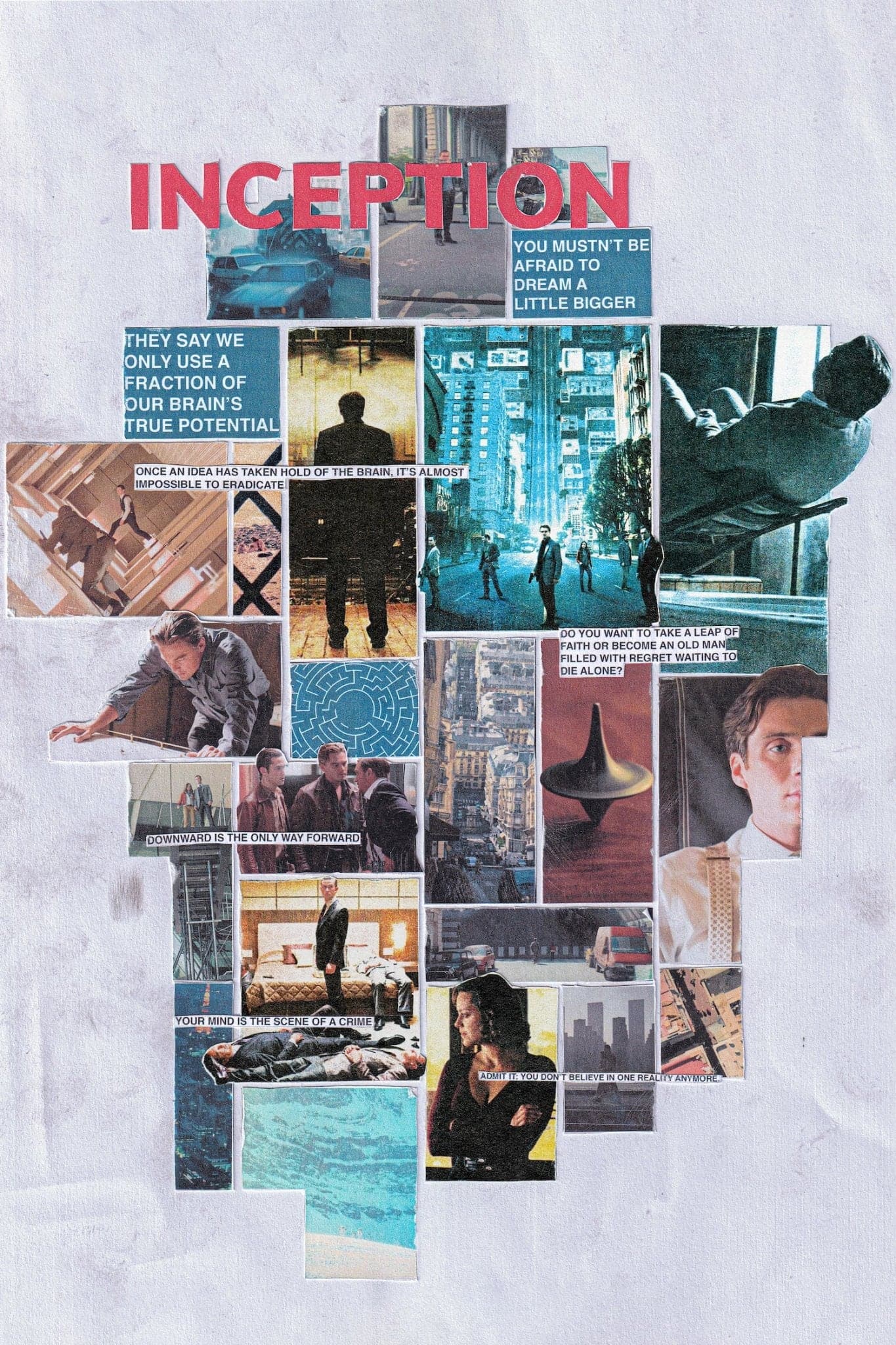 Inception Movie Collage Poster - Posters Plug