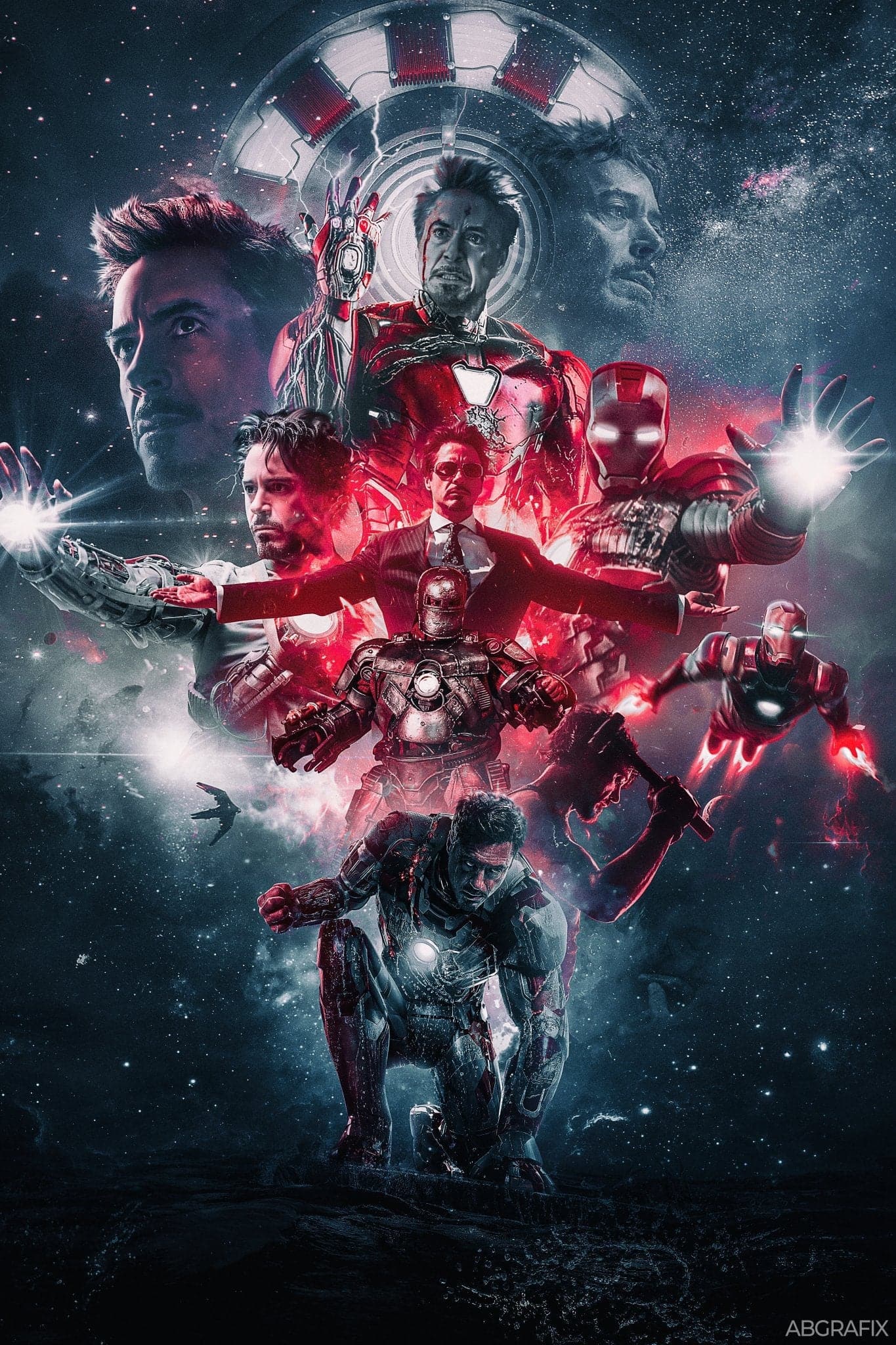 Iron Man 'Legacy' Red Poster - Posters Plug