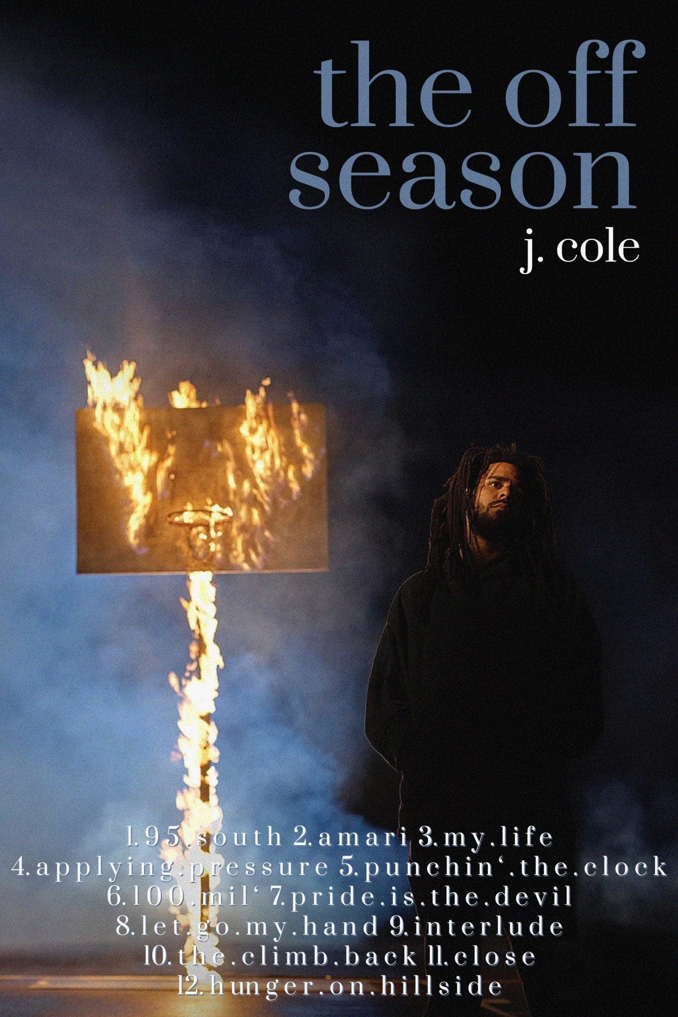 J. Cole '90s The Off Season Tracklist' Poster - Posters Plug