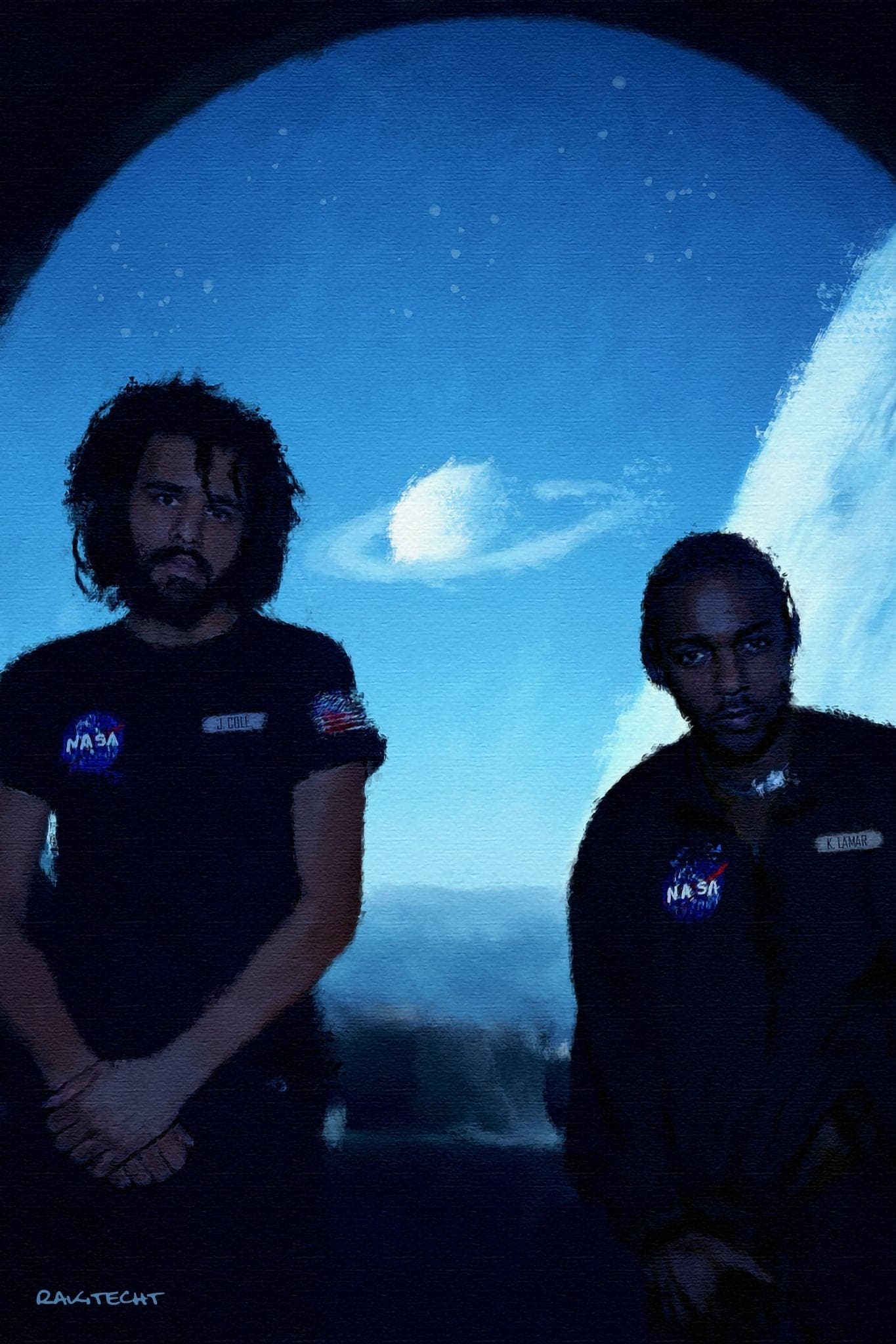 J. Cole & Kendrick Lamar 'Nasa' Poster - Posters Plug