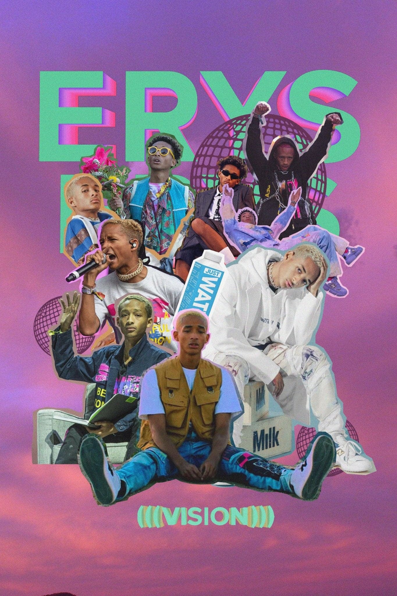 Jaden Smith ‘ERYS Collage’ Poster - Posters Plug